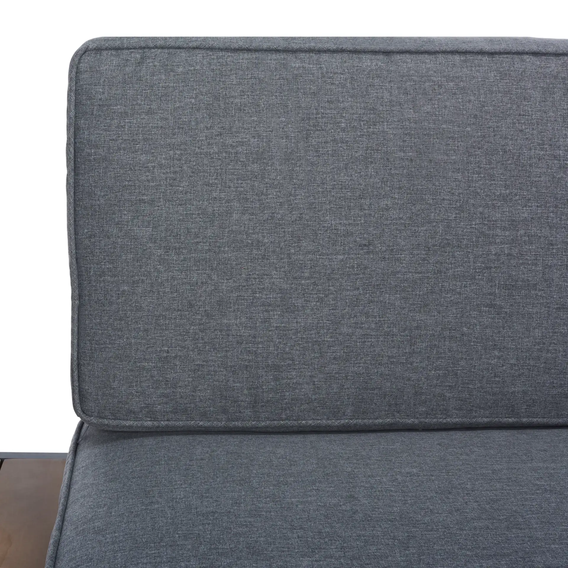 Guthrie Corner Living Set in Natural / Light Gray in a styled room