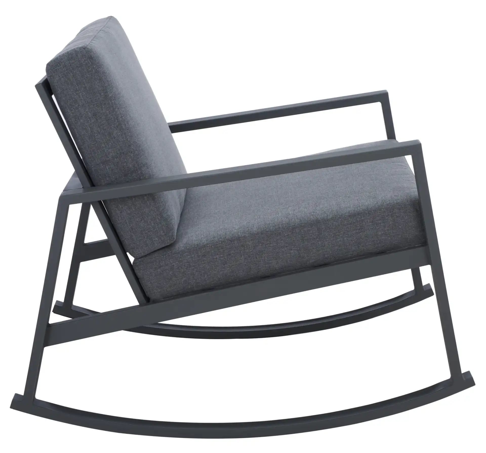 Cantor Rocking Chair in Gray, detail view