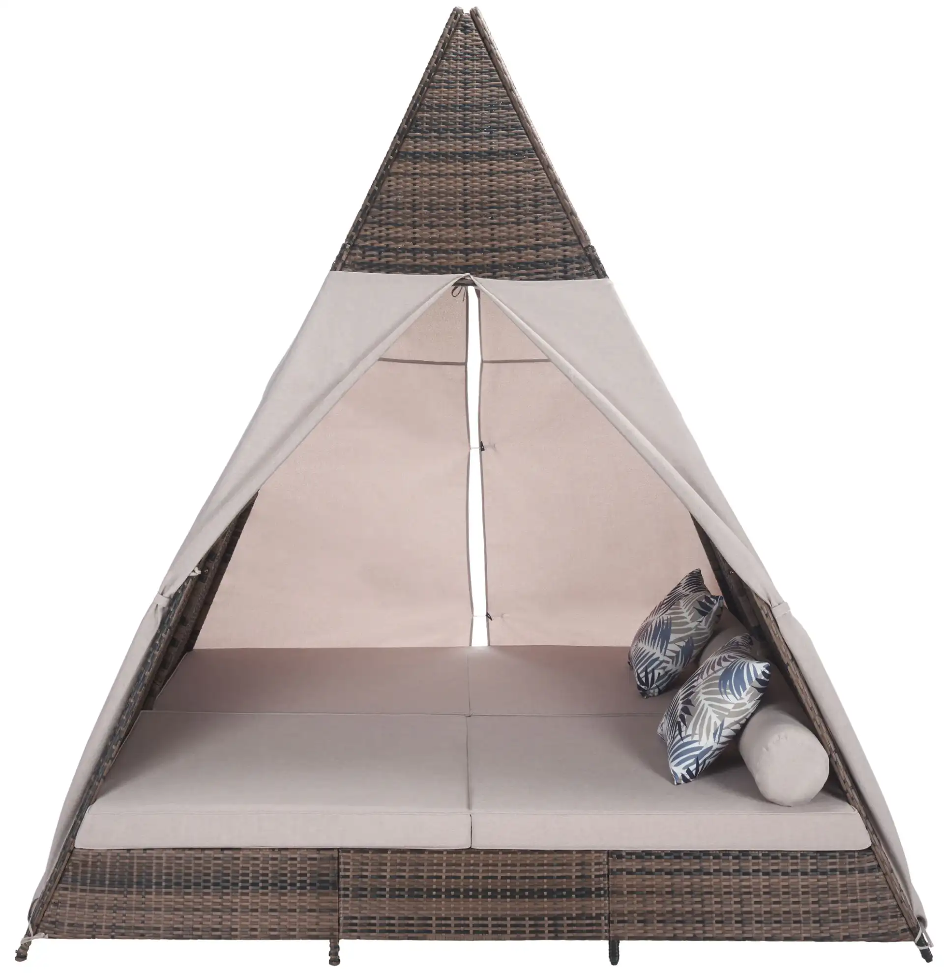 Bongo Daybed in Gray Brown / Light Gray, detail view
