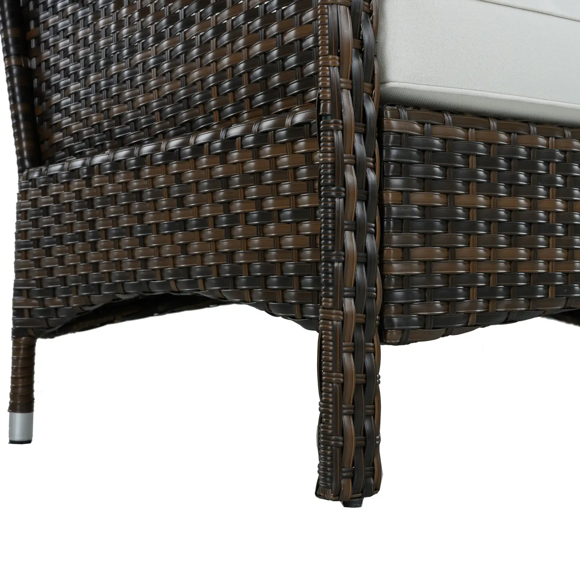 Allen Loveseat in Brown / Beige, detail view