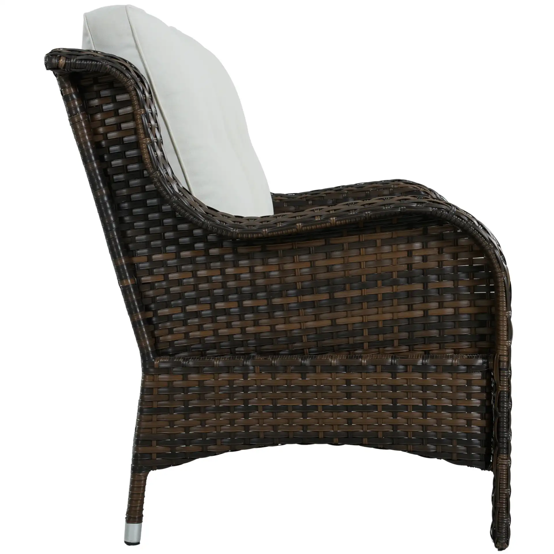 Allen Loveseat in Brown / Beige, detail view