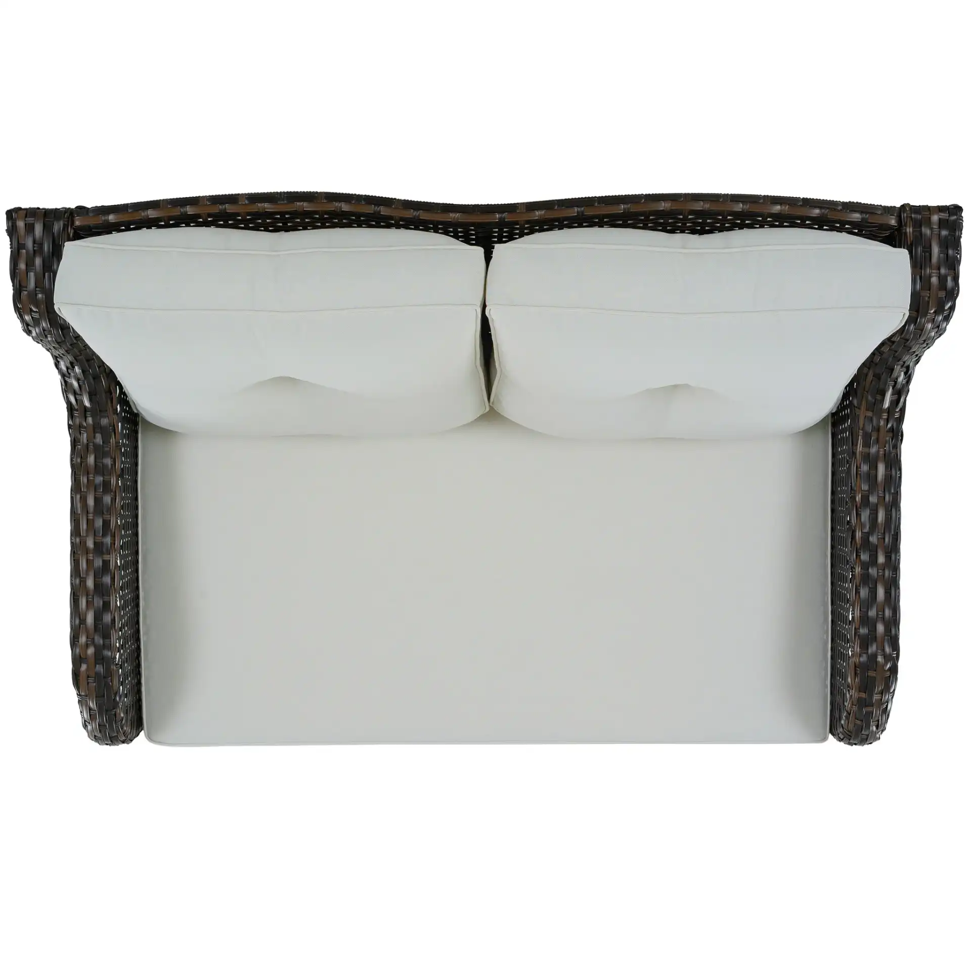 Allen Loveseat in Brown / Beige, detail view