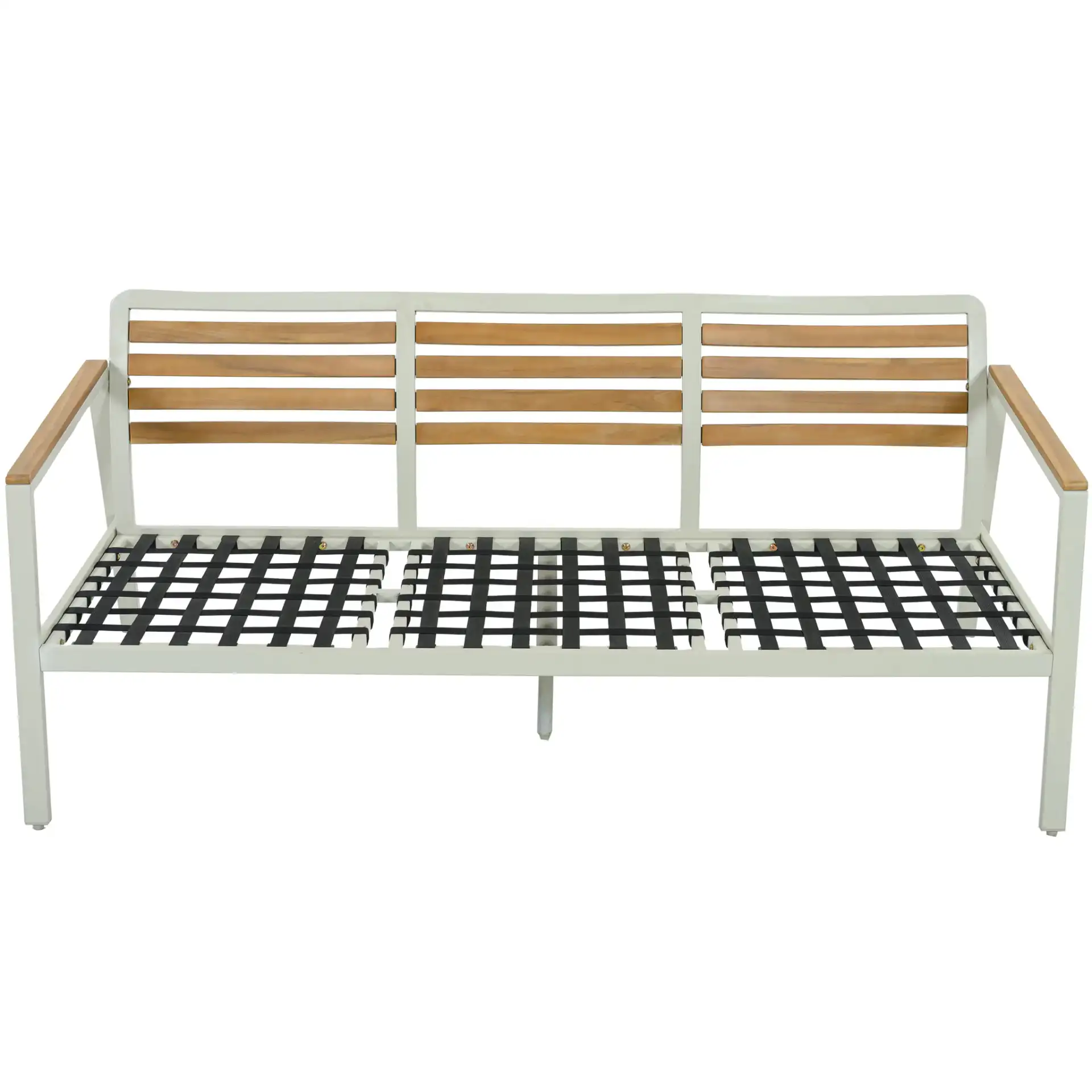 Curtis 3 Seat Sofa in Cream / Beige in a styled room