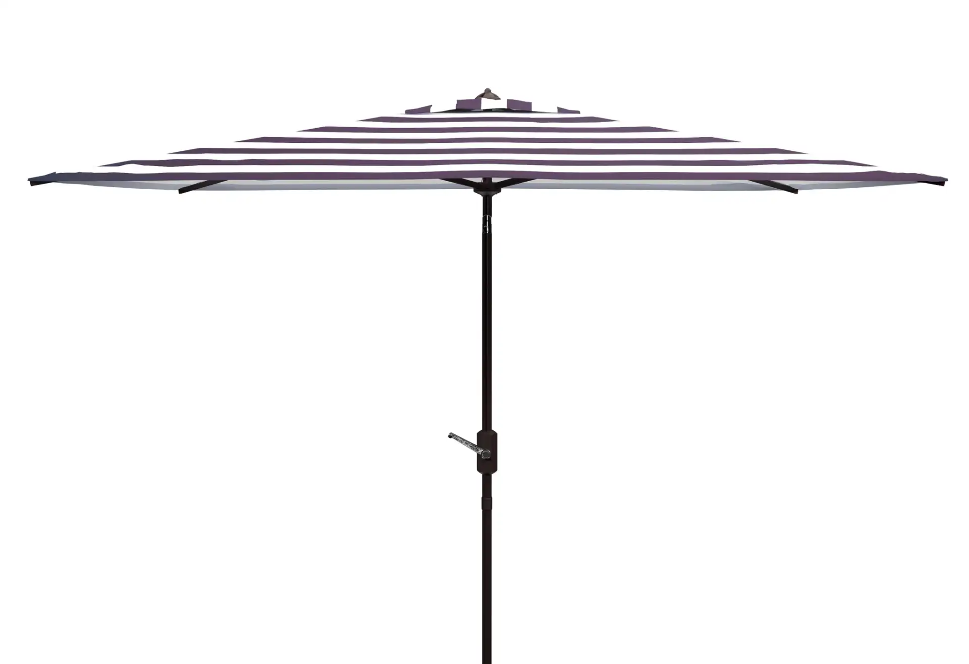 Iris 6.5 X 10-Foot Rectangular Umbrella in Black / White, detail view