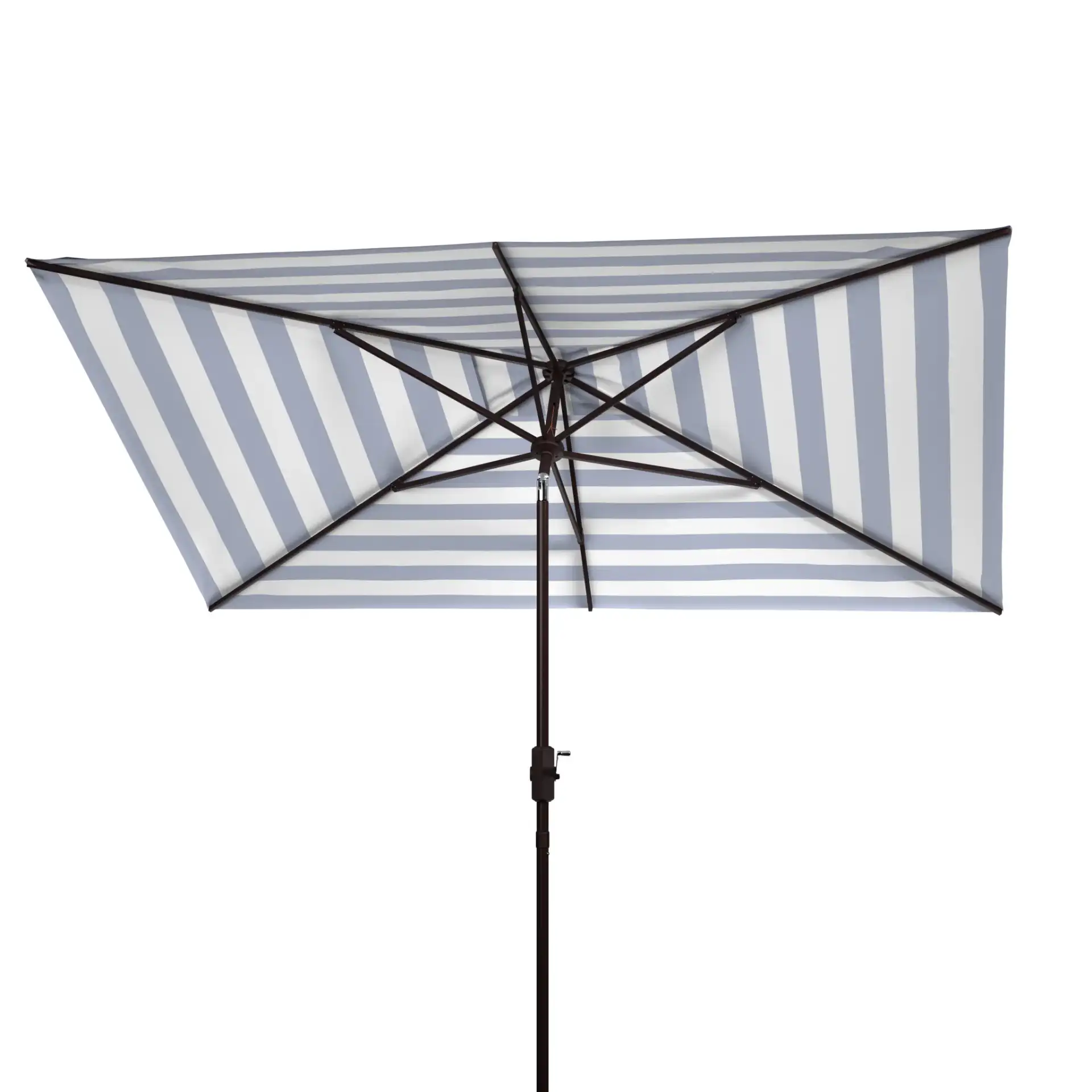 Iris 6.5 X 10-Foot Rectangular Umbrella in Black / White