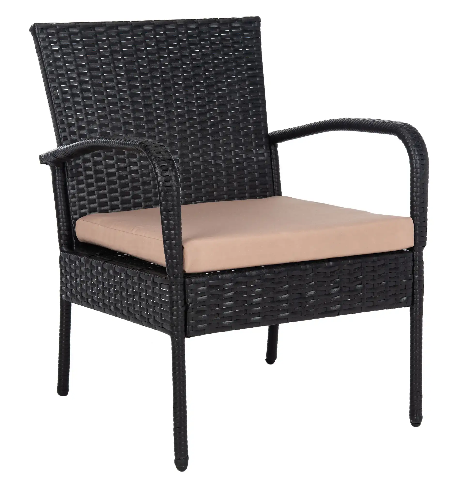 Moore Three-Piece Lounge Set in Black / Beige, detail view