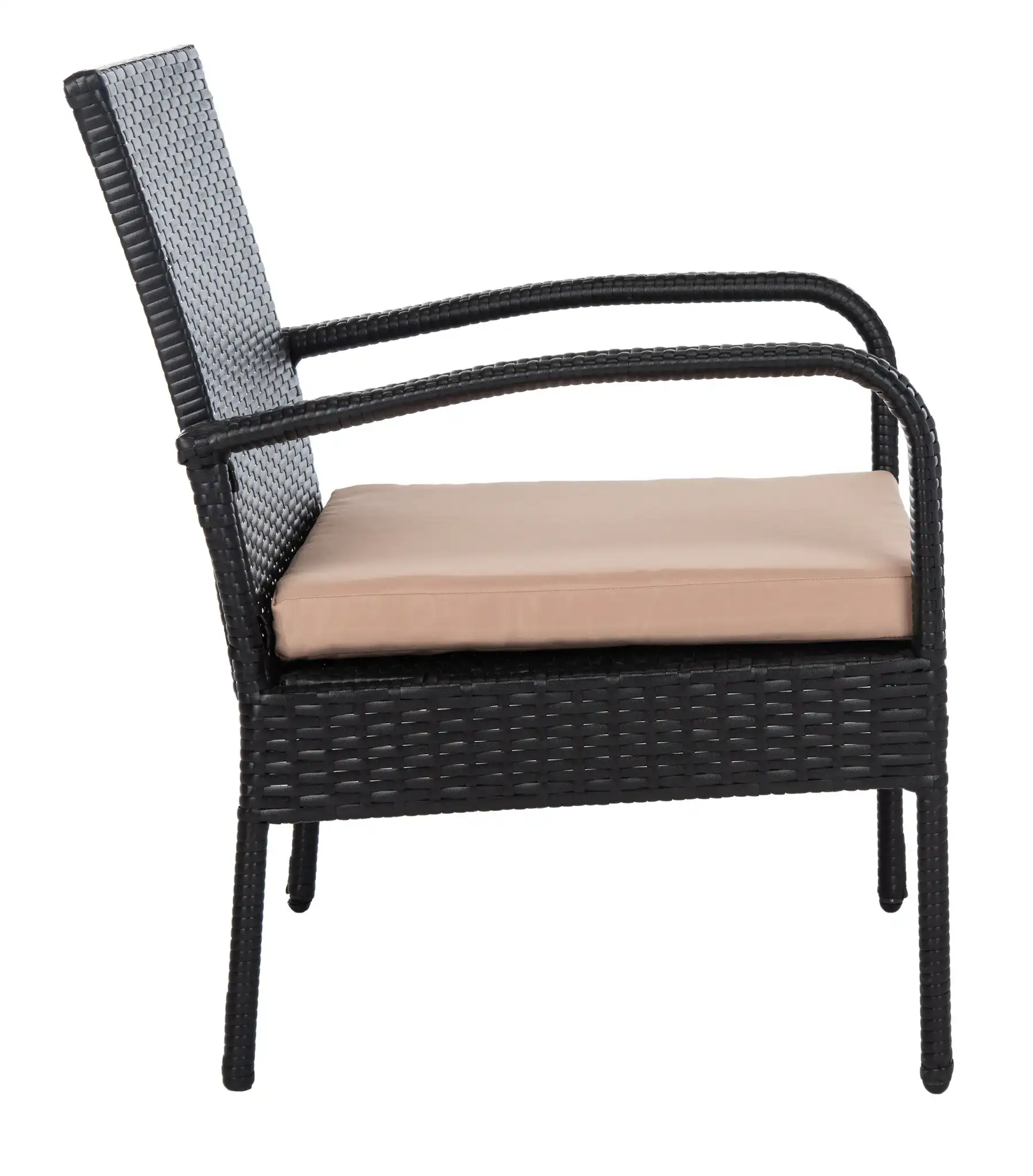 Moore Three-Piece Lounge Set in Black / Beige, detail view