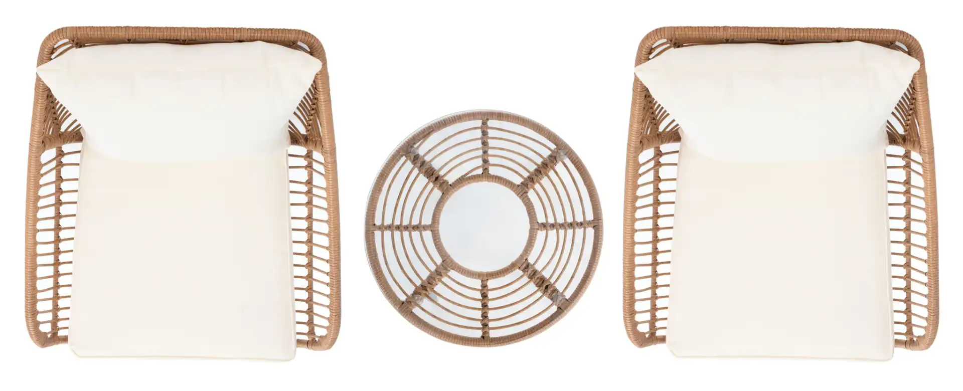 Warlen Three-Piece Lounger Set in Natural / Beige, detail view