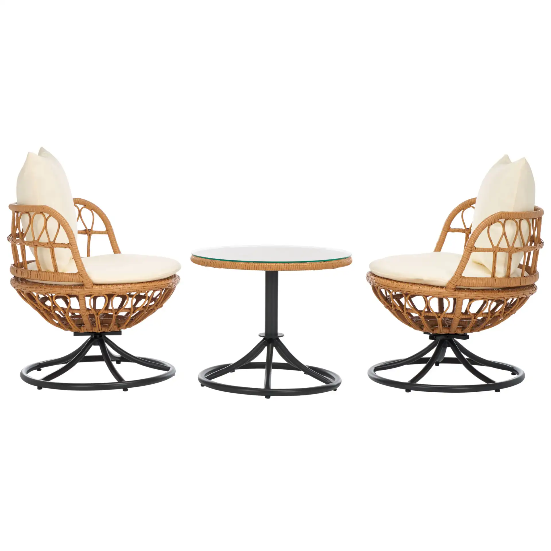 Colby Three-Piece Set in Natural / Beige, detail view