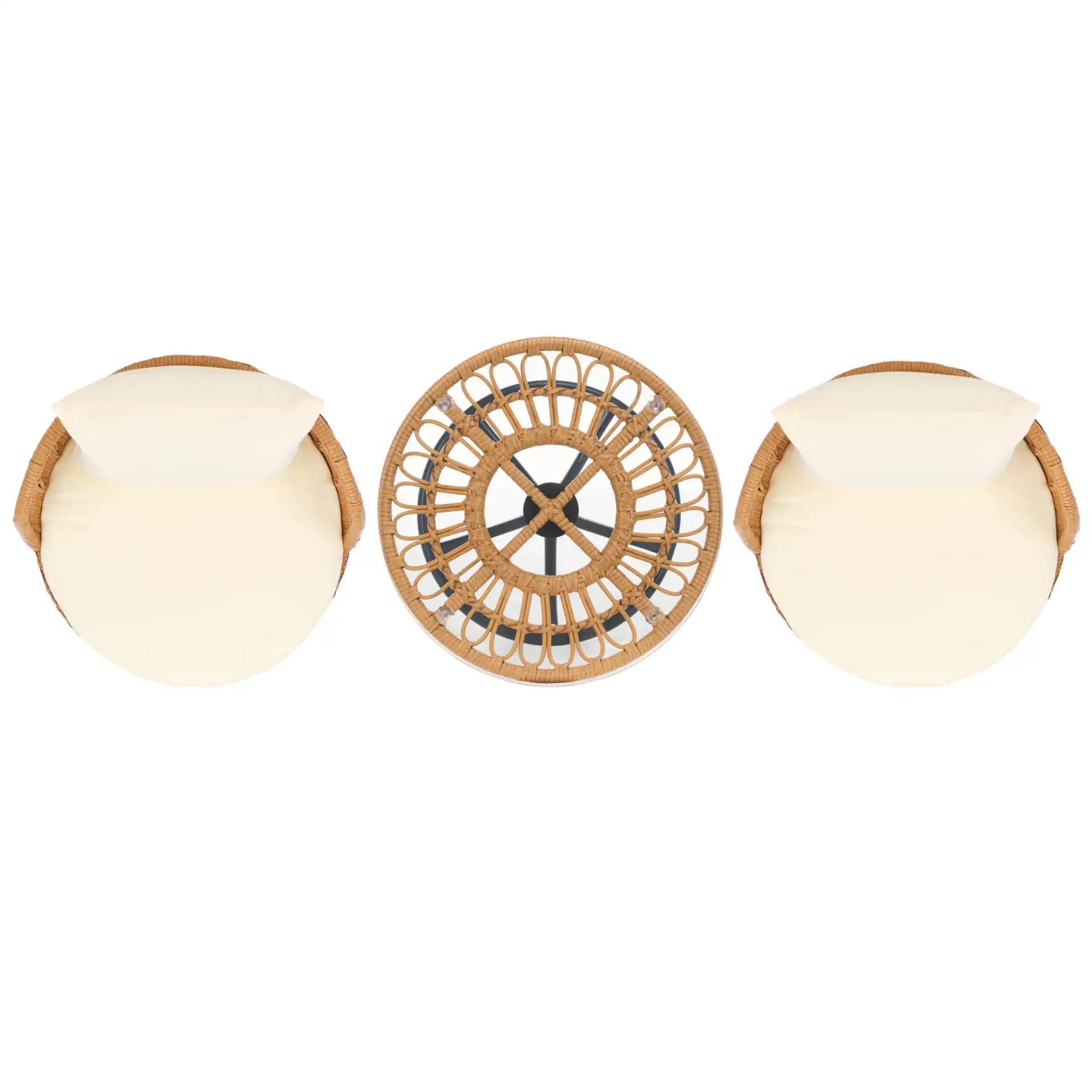 Colby Three-Piece Set in Natural / Beige, detail view