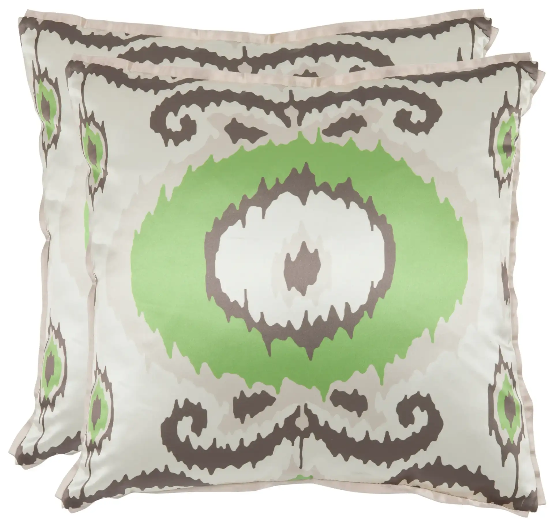 Giselle Pillow (Set Of 2) in Lime Green, detail view