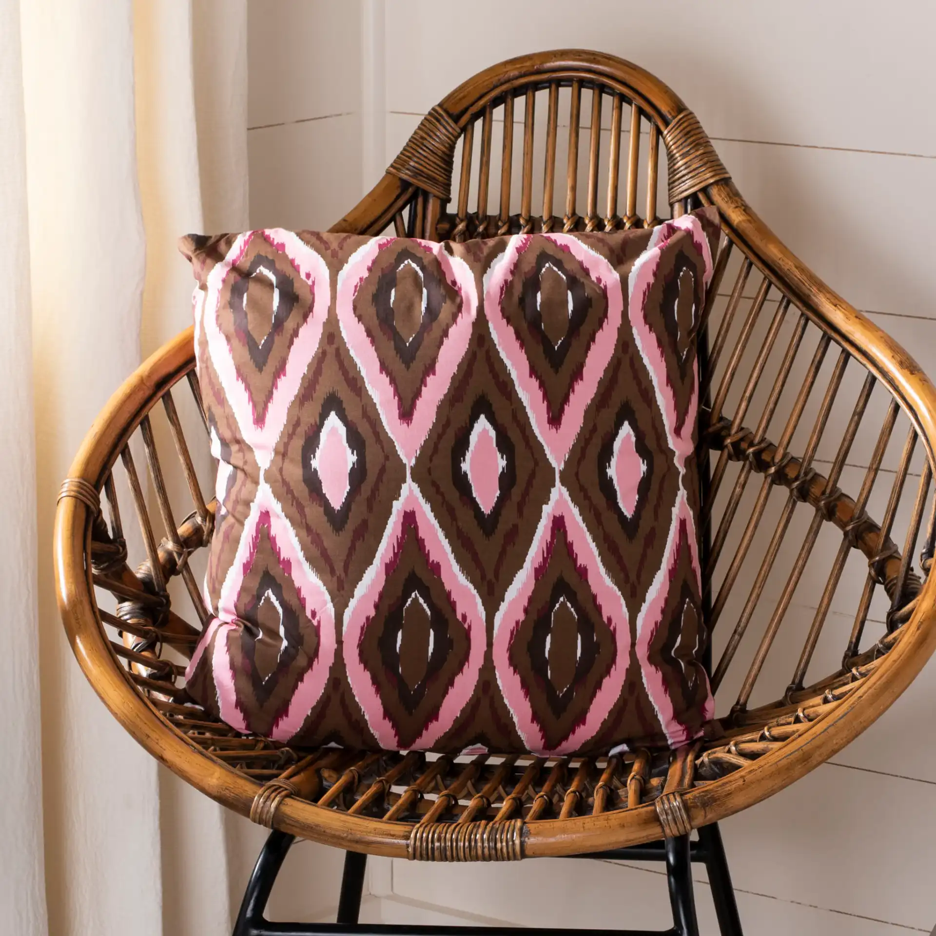 Sophie Pillow (Set Of 2) in Pink in a styled room