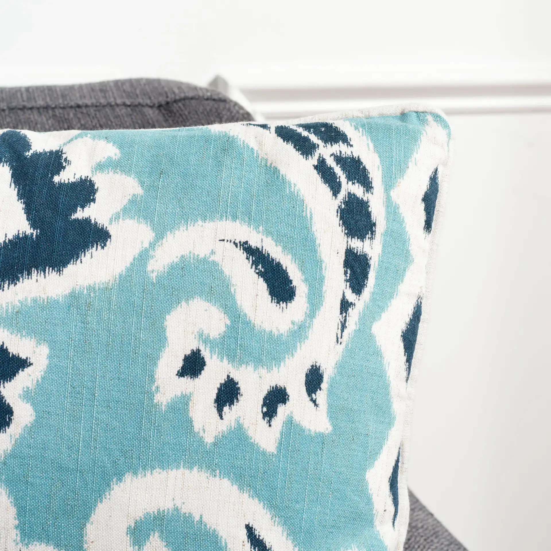 Dylan Pillow (Set of 2) in Blue in a styled room