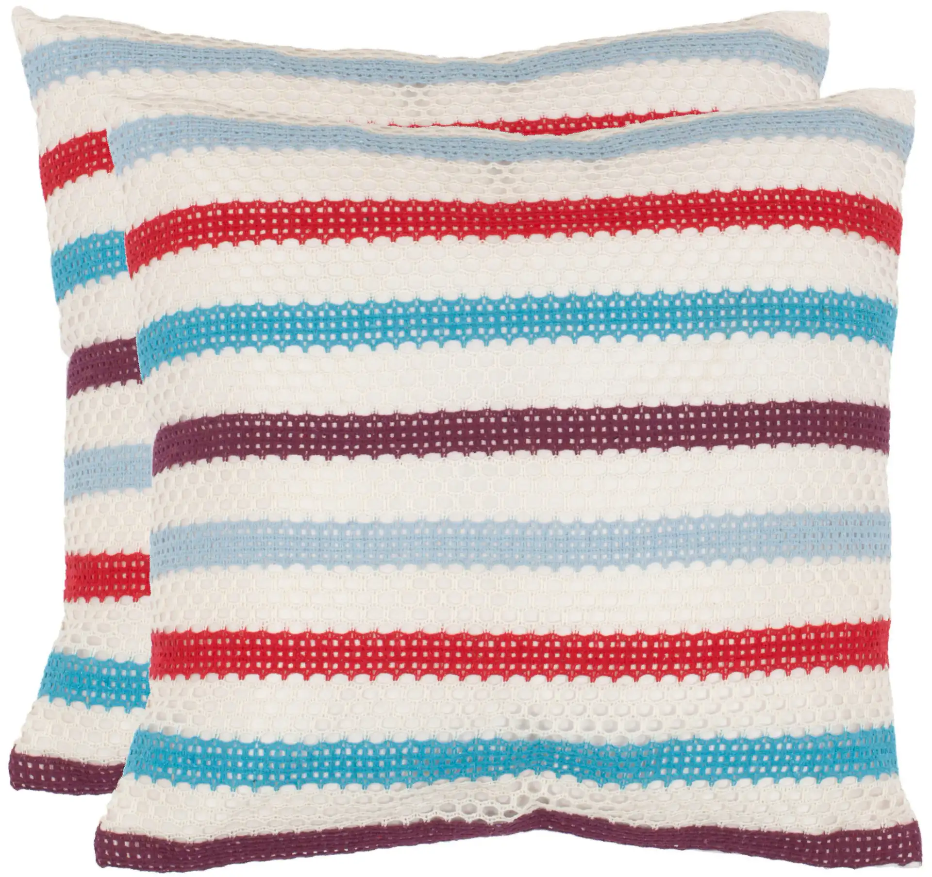 Bleeker Pillow (Set of 2) in Red, detail view