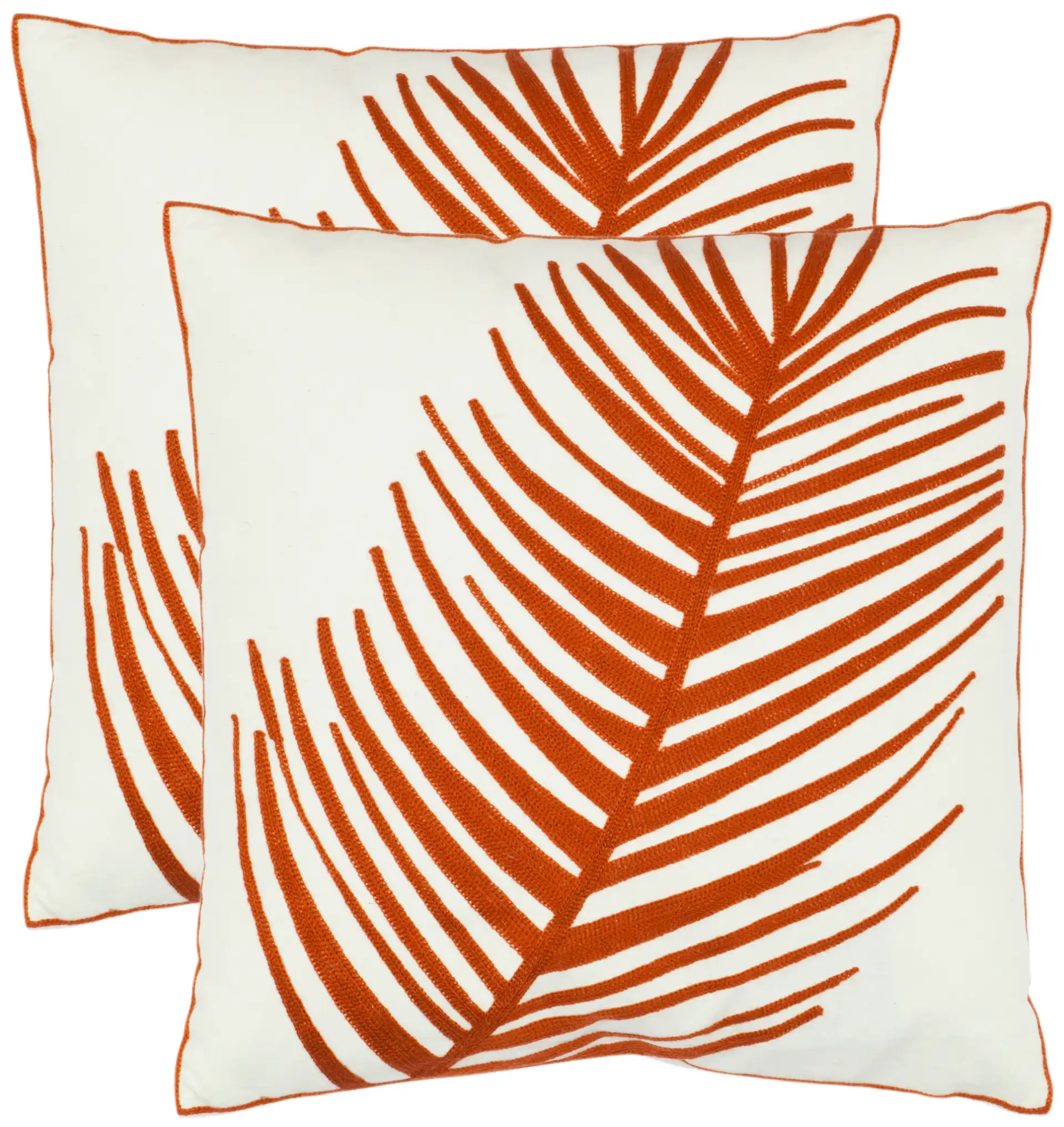 Remy Pillow (Set of 2) in Orange, detail view
