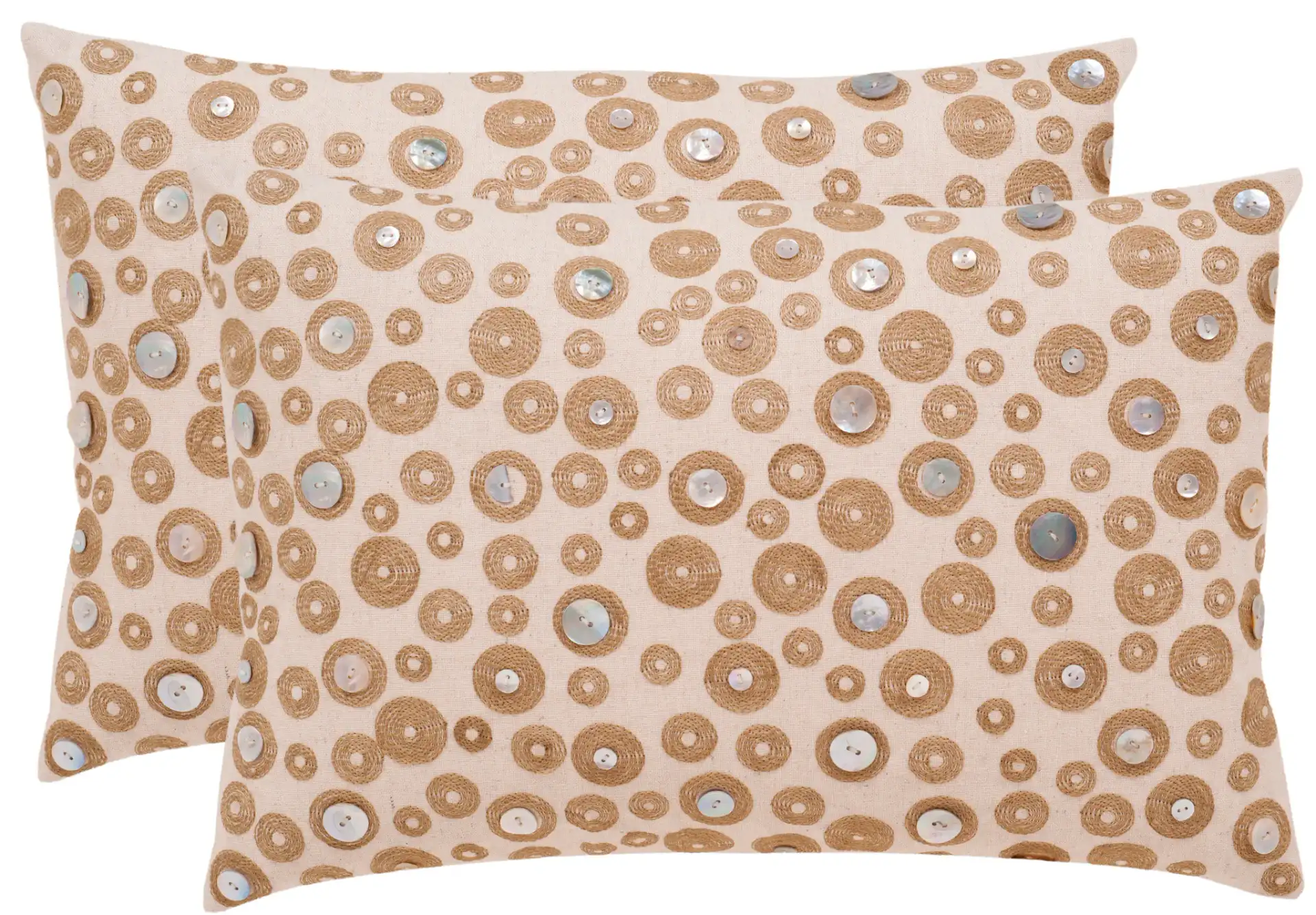 Starlette Pillow (Set of 2) in Cream, detail view