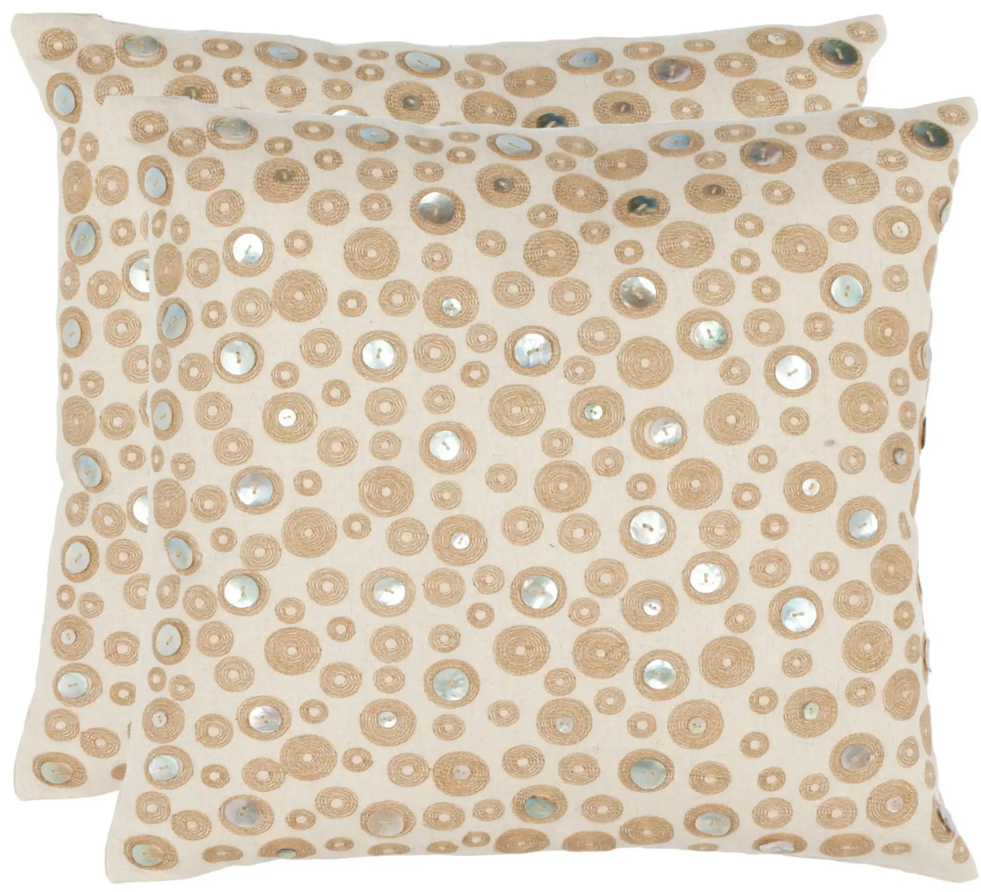 Starlette Pillow (Set of 2) in Cream, detail view
