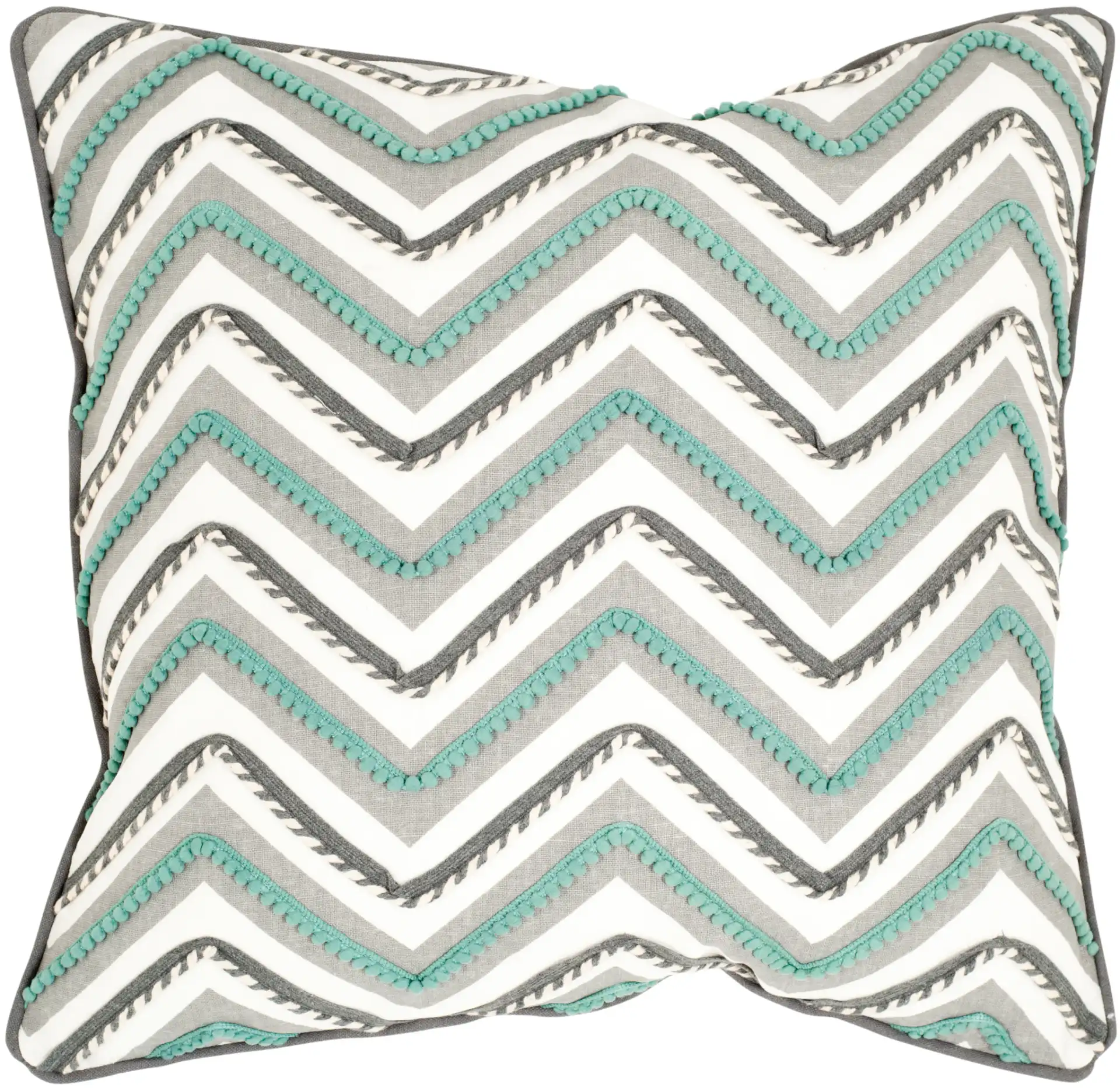 Elli Pillow (Set of 2) in Green / White