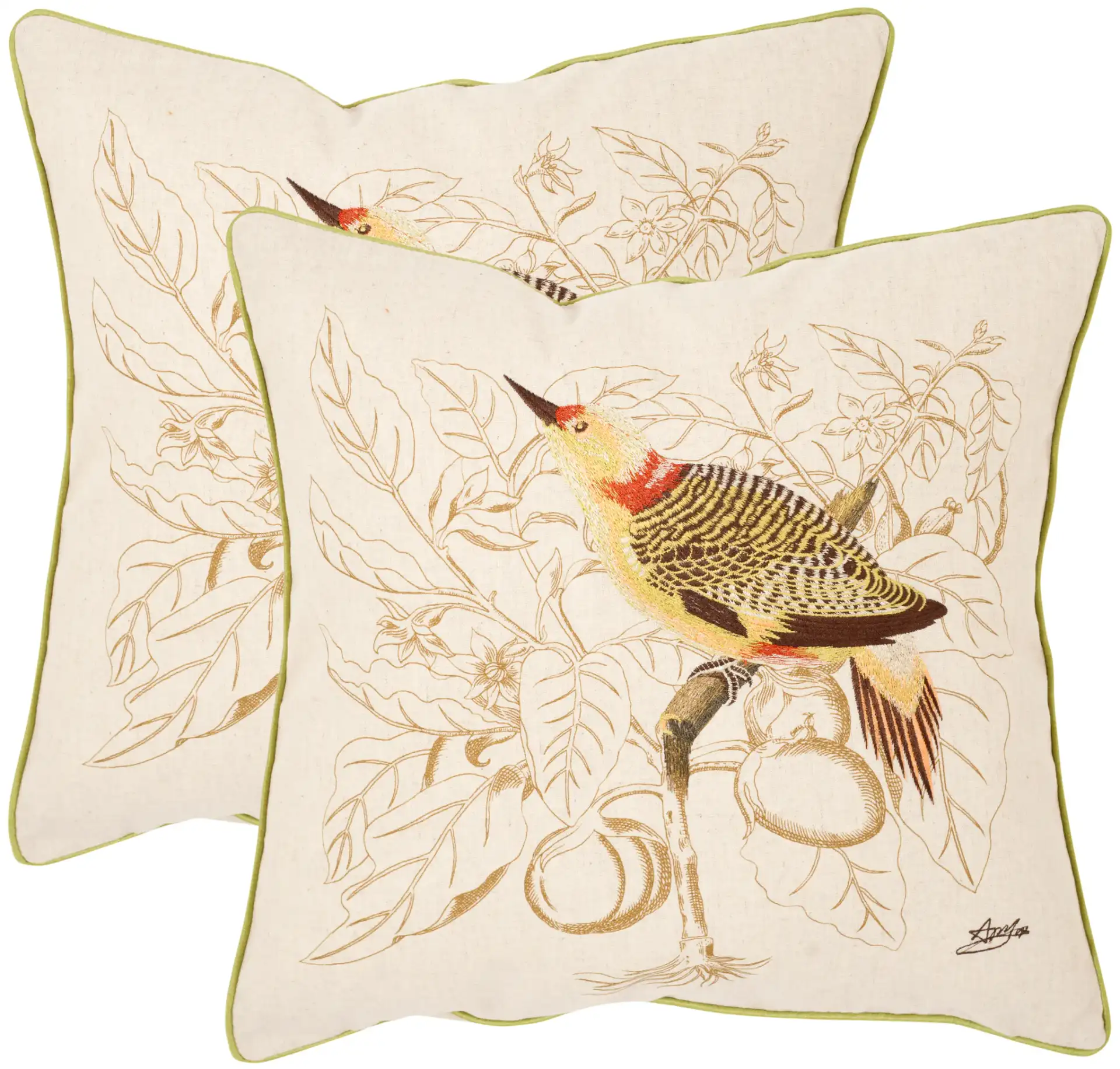 Esty Pillow (Set Of 2) in Cream, detail view