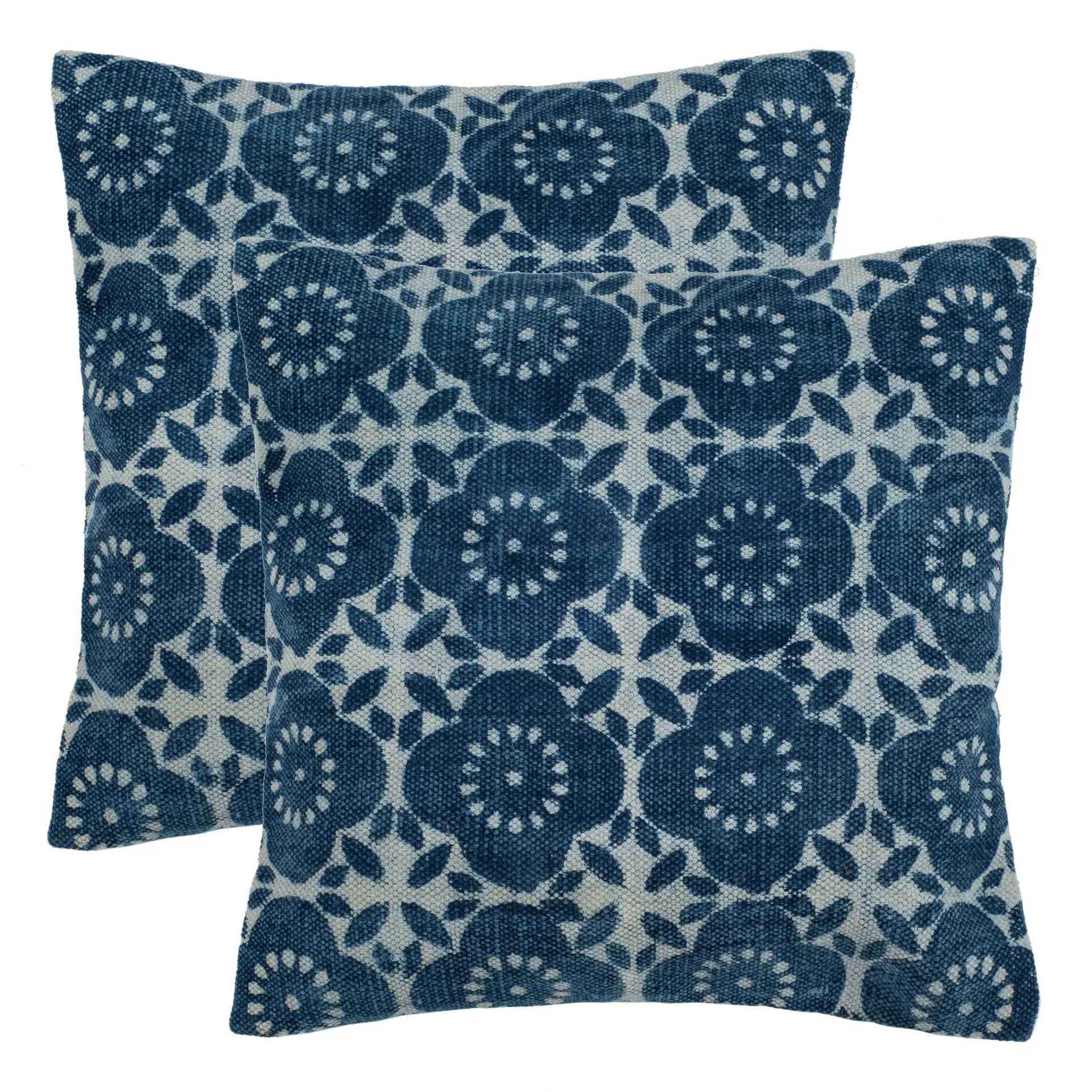 Danity Pillow (Set of 2) in Indigo, detail view