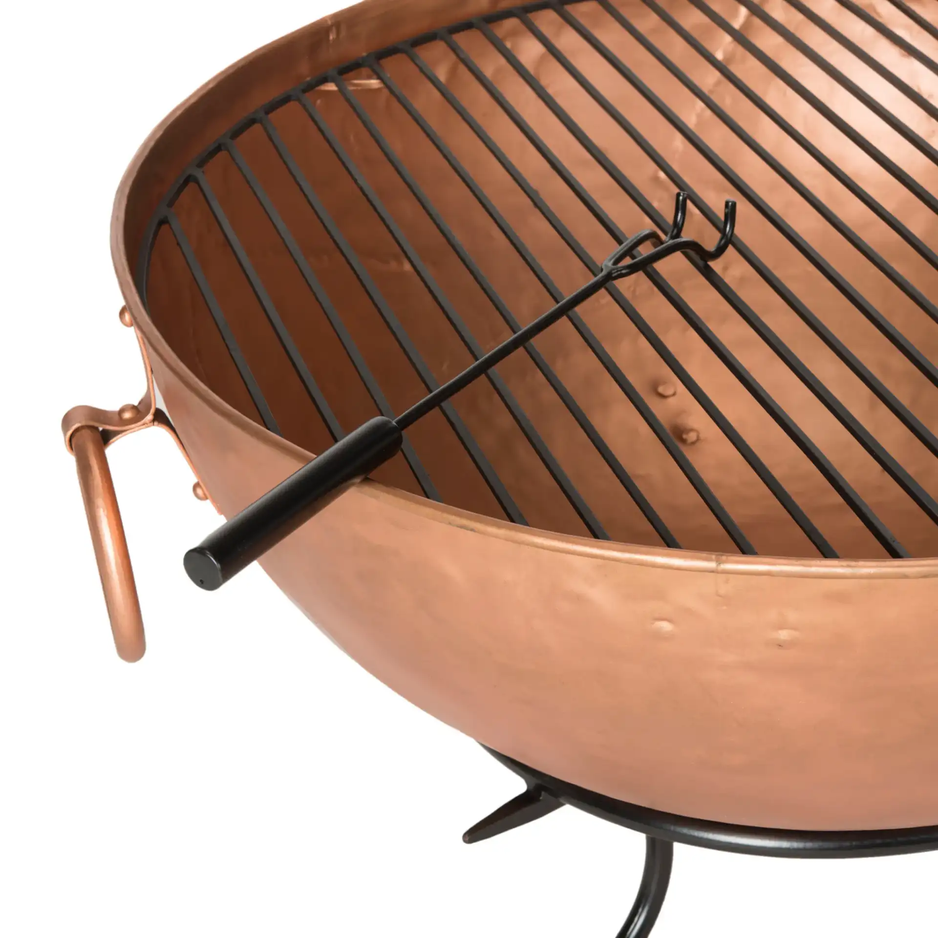 Bangkok Fire Pit in Copper / Black, detail view