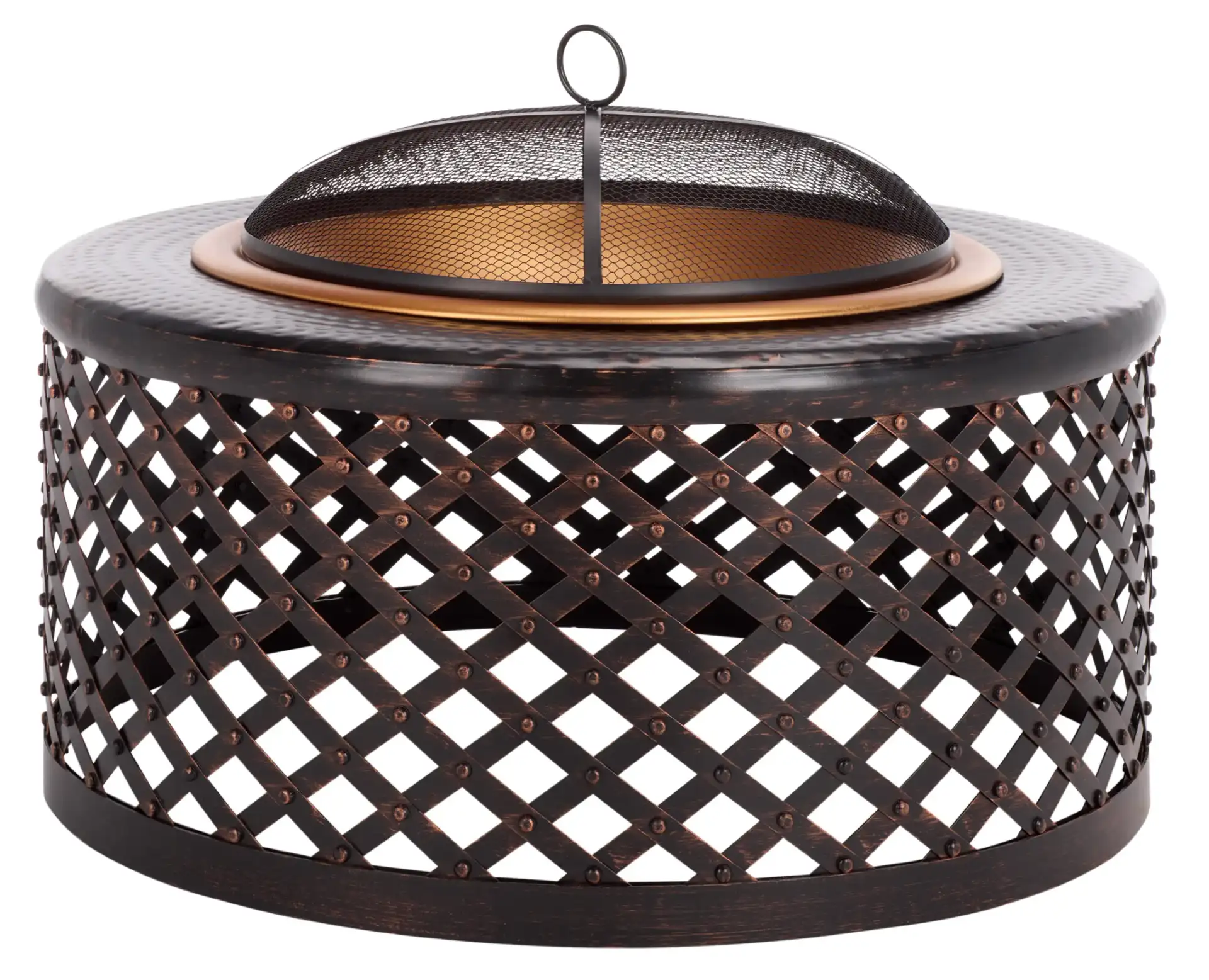 Jamaica Fire Pit in Copper / Black