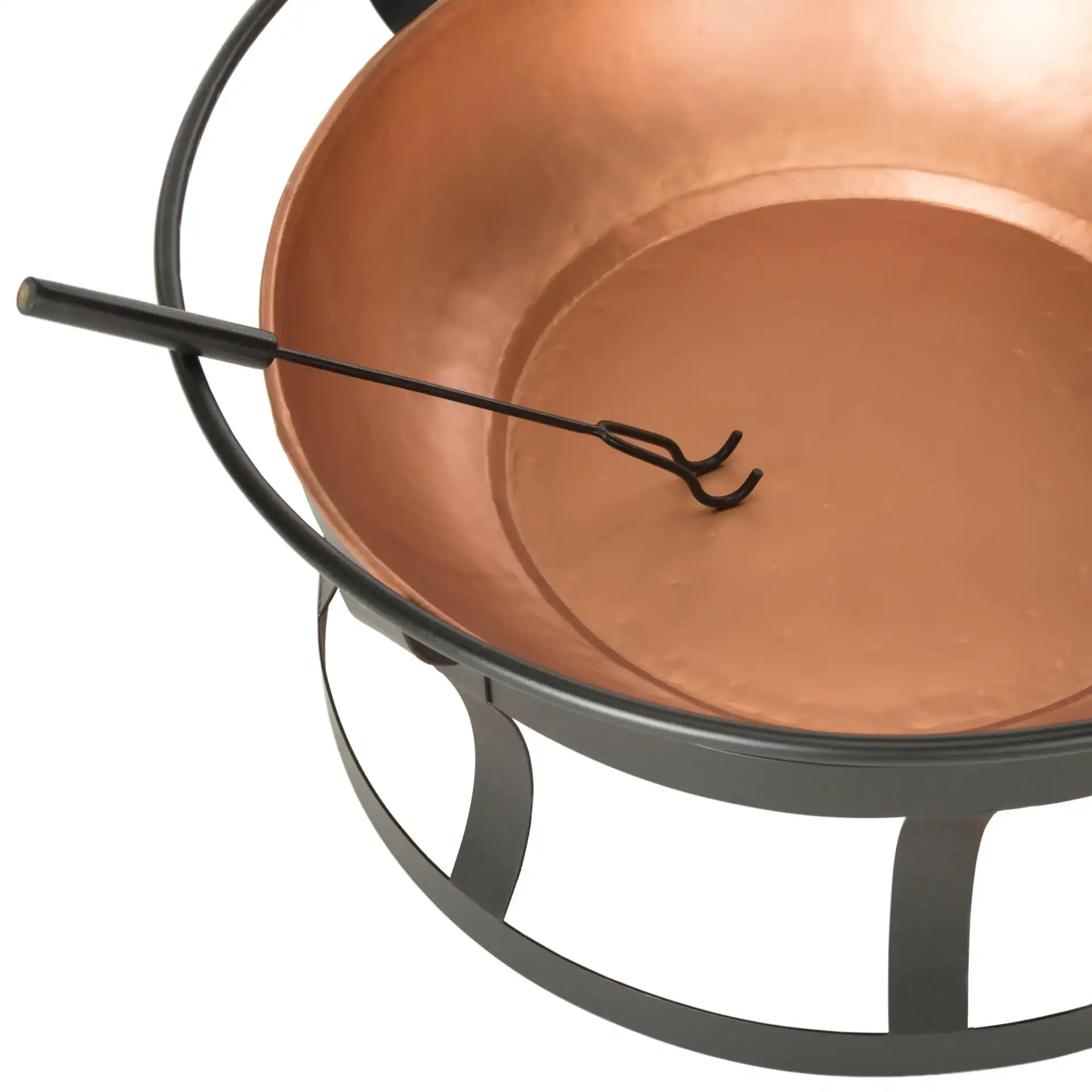 Bonair Fire Pit in Copper / Black in a styled room