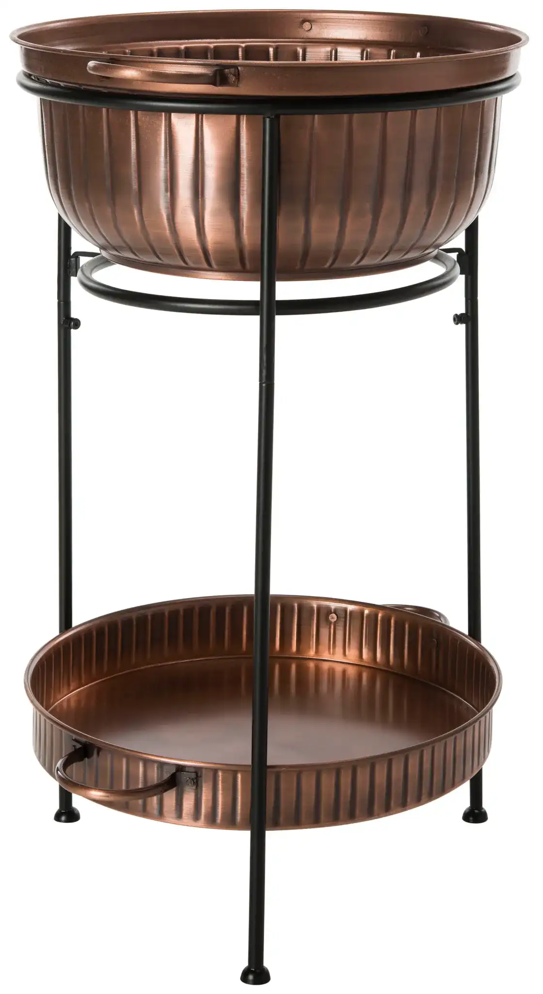 Naka Plant Stand in Antique Copper / Black