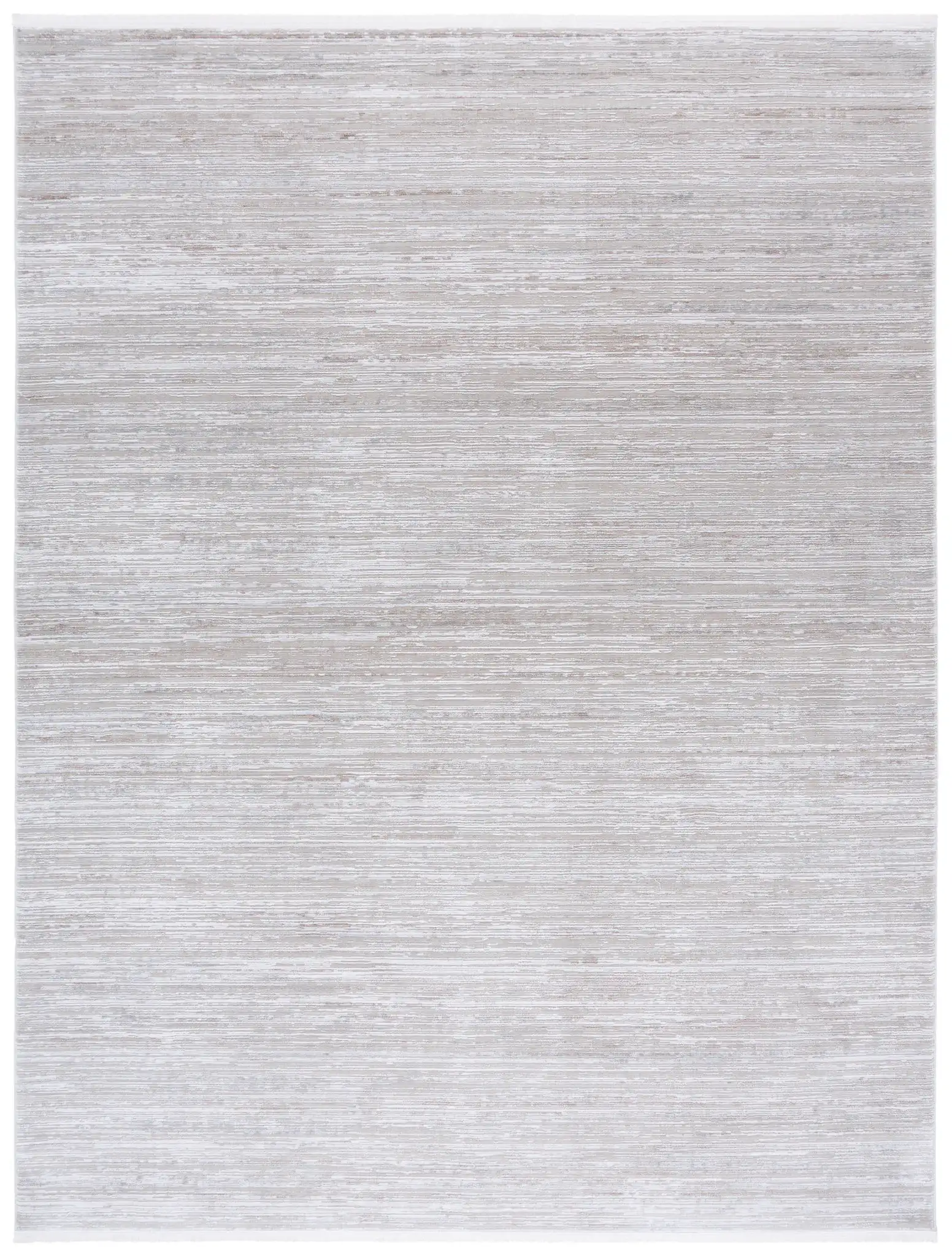 Platinum Striated Rug in Beige / Ivory