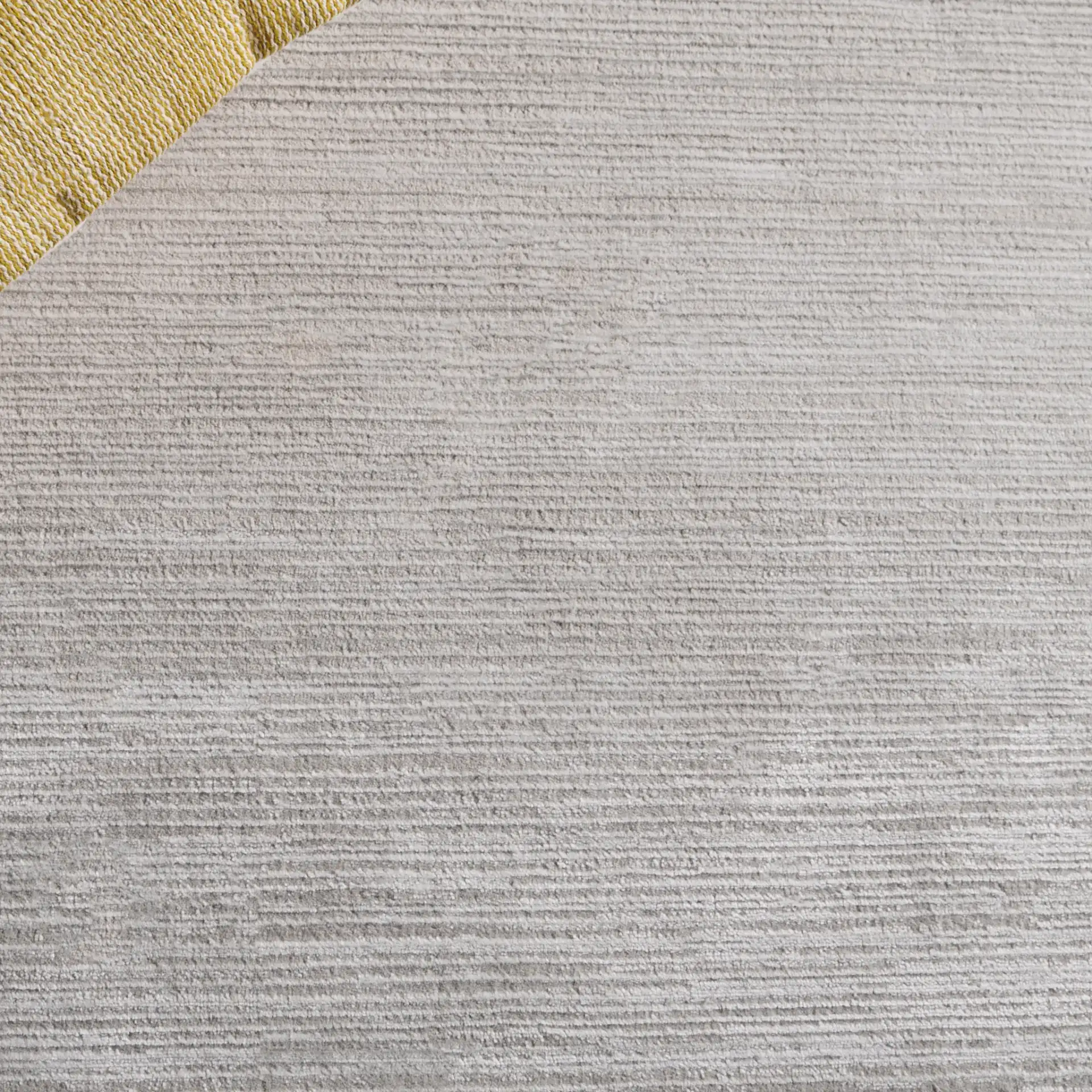 Platinum Fine Stripe Rug in Ivory / Beige in a styled room