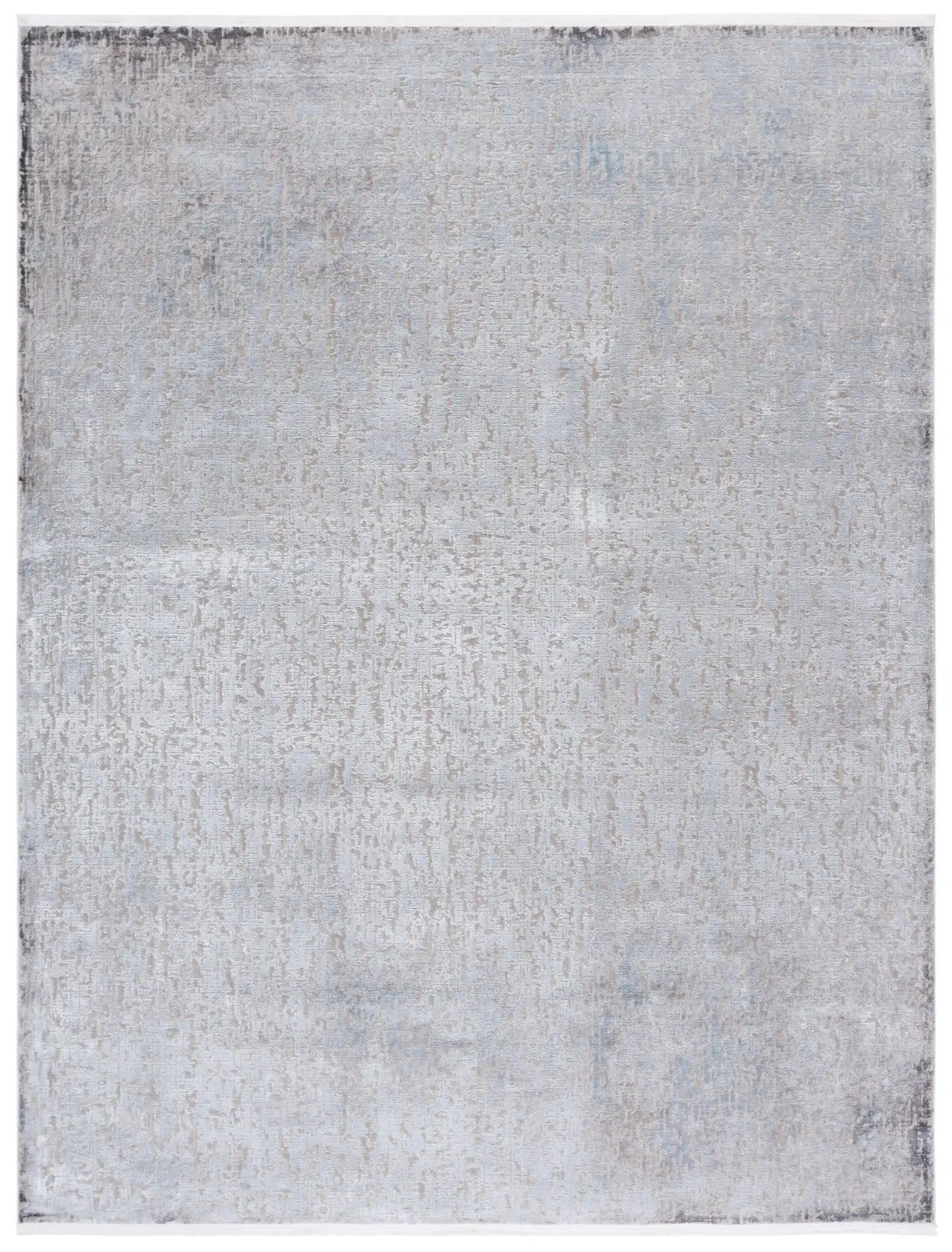 Platinum Distressed Texture Rug in Gray / Beige