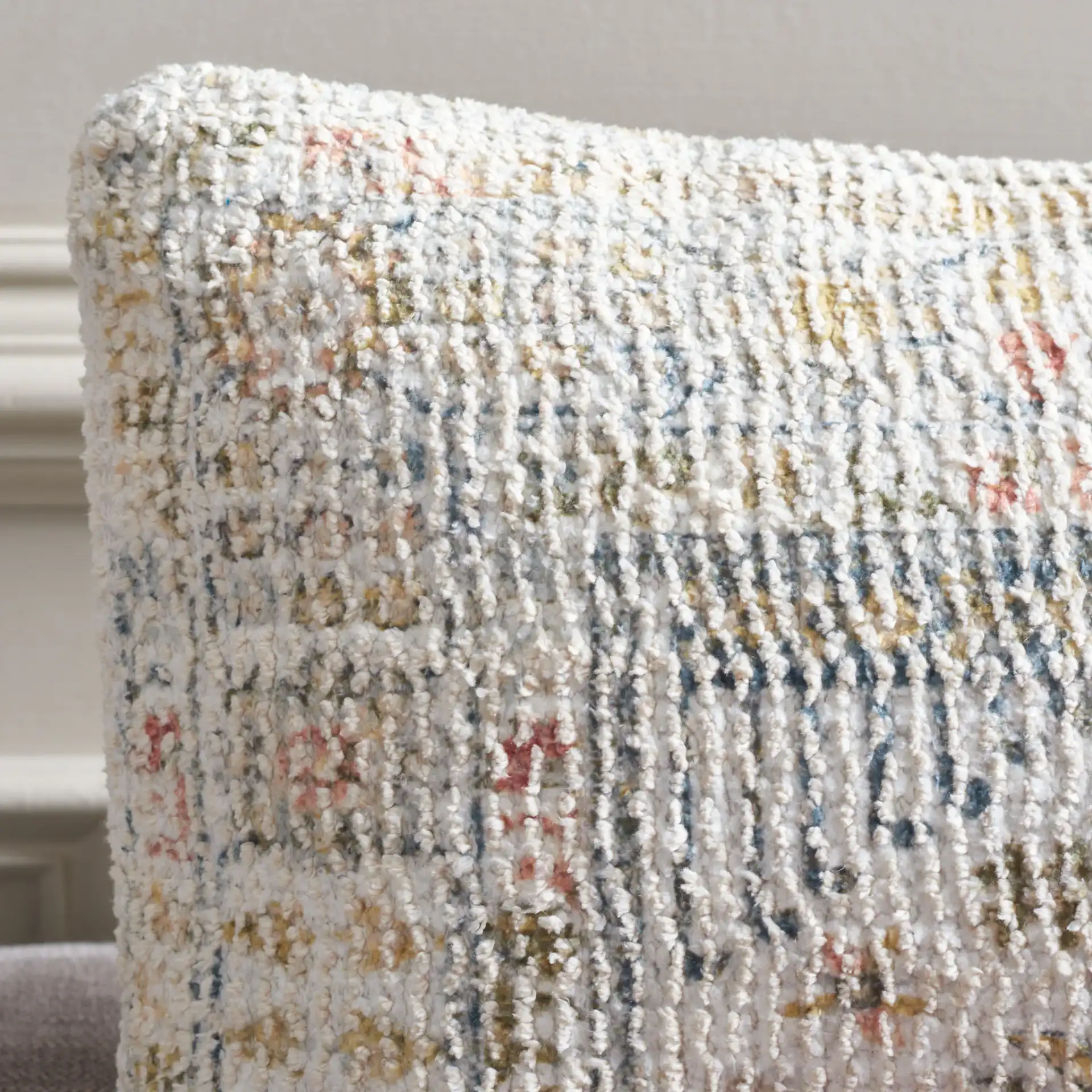 Elysa Pillow in Gold in a styled room