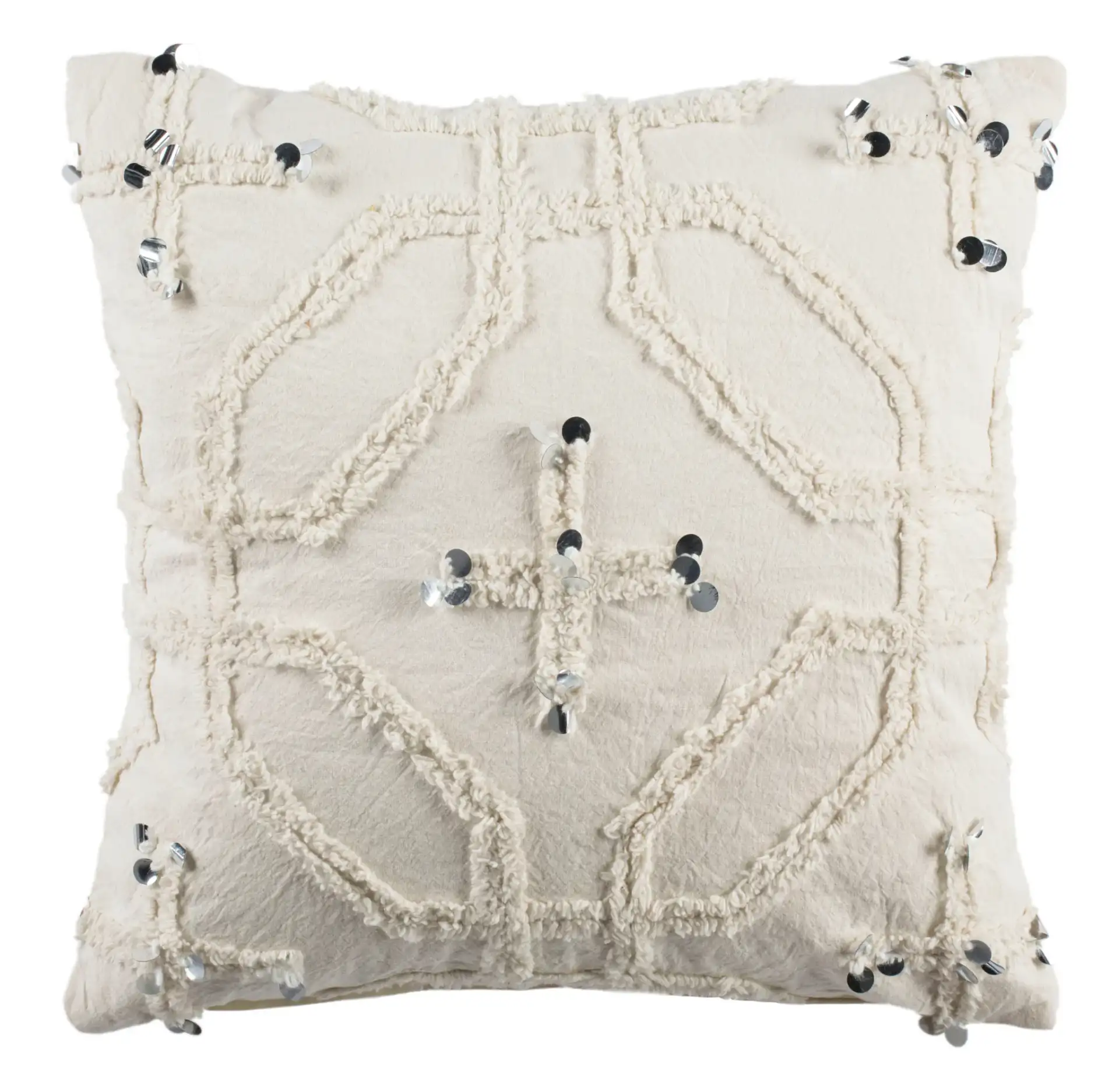 Daphne 20-Inch Pillow in White