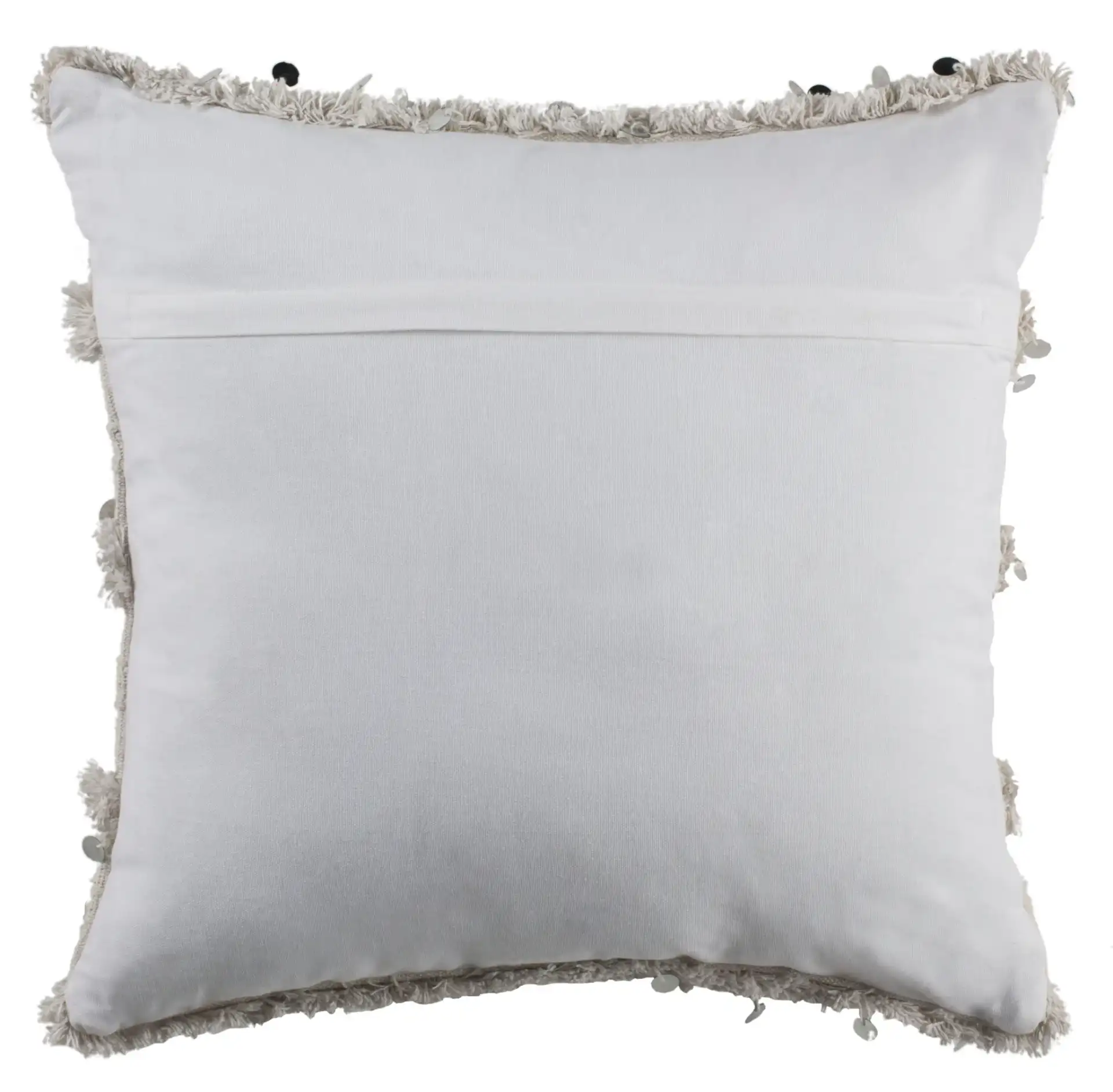 Collette Pillow in White, detail view