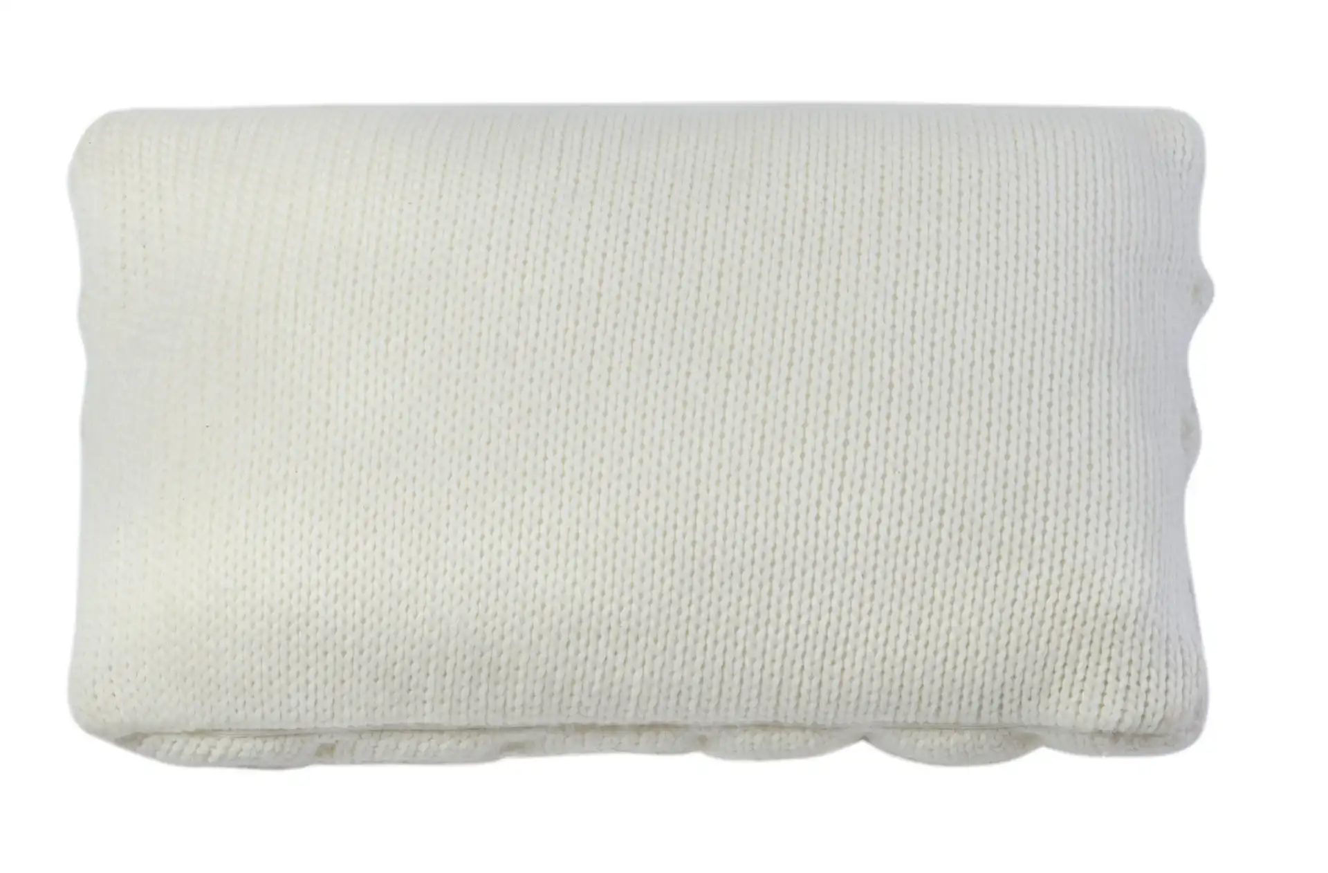 3D-Diamond Pillow in Ivory, detail view