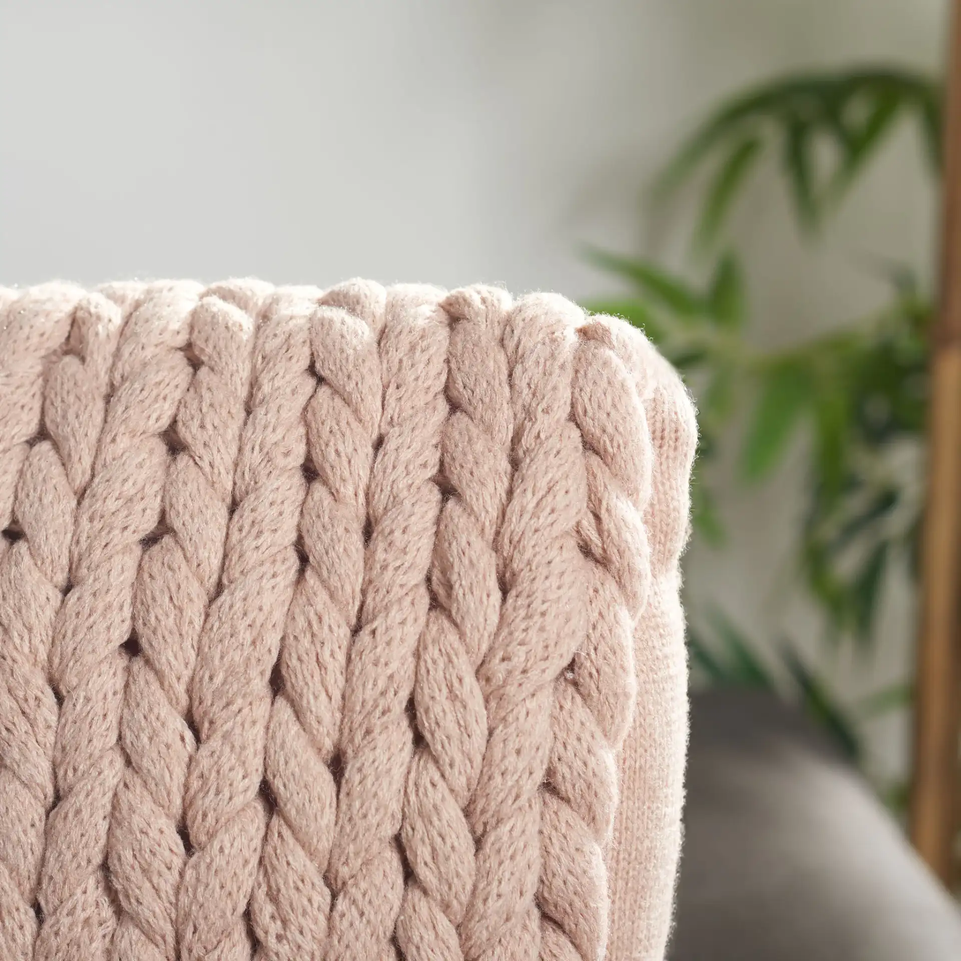 Adalina Pillow in Pink in a styled room