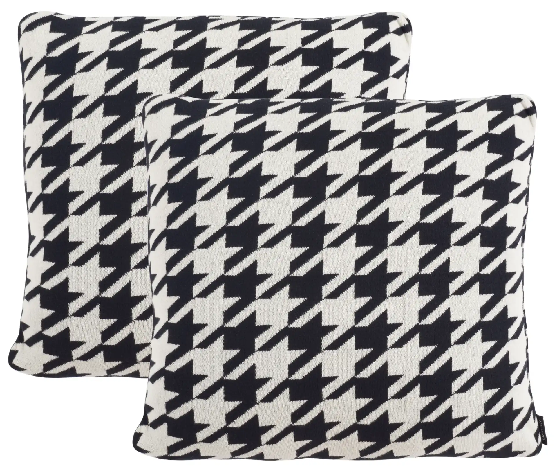 Alto Pillow (Set Of 2) in Black / Ivory, detail view