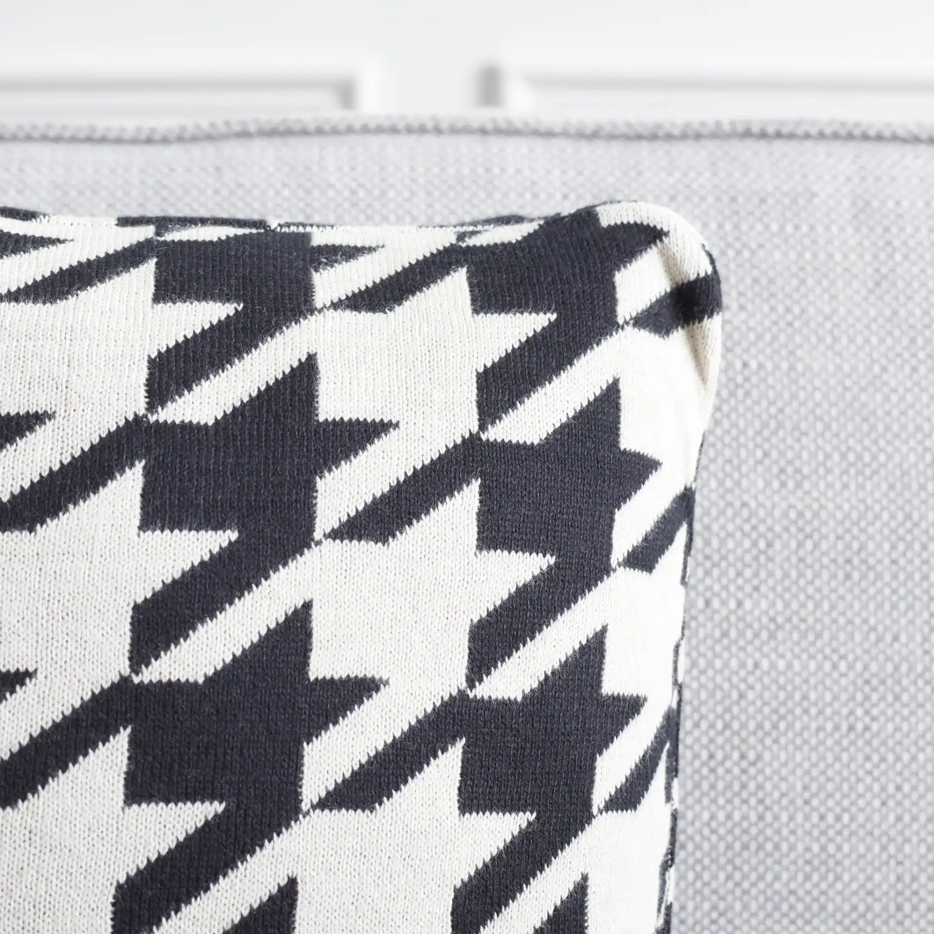 Alto Pillow (Set Of 2) in Black / Ivory in a styled room