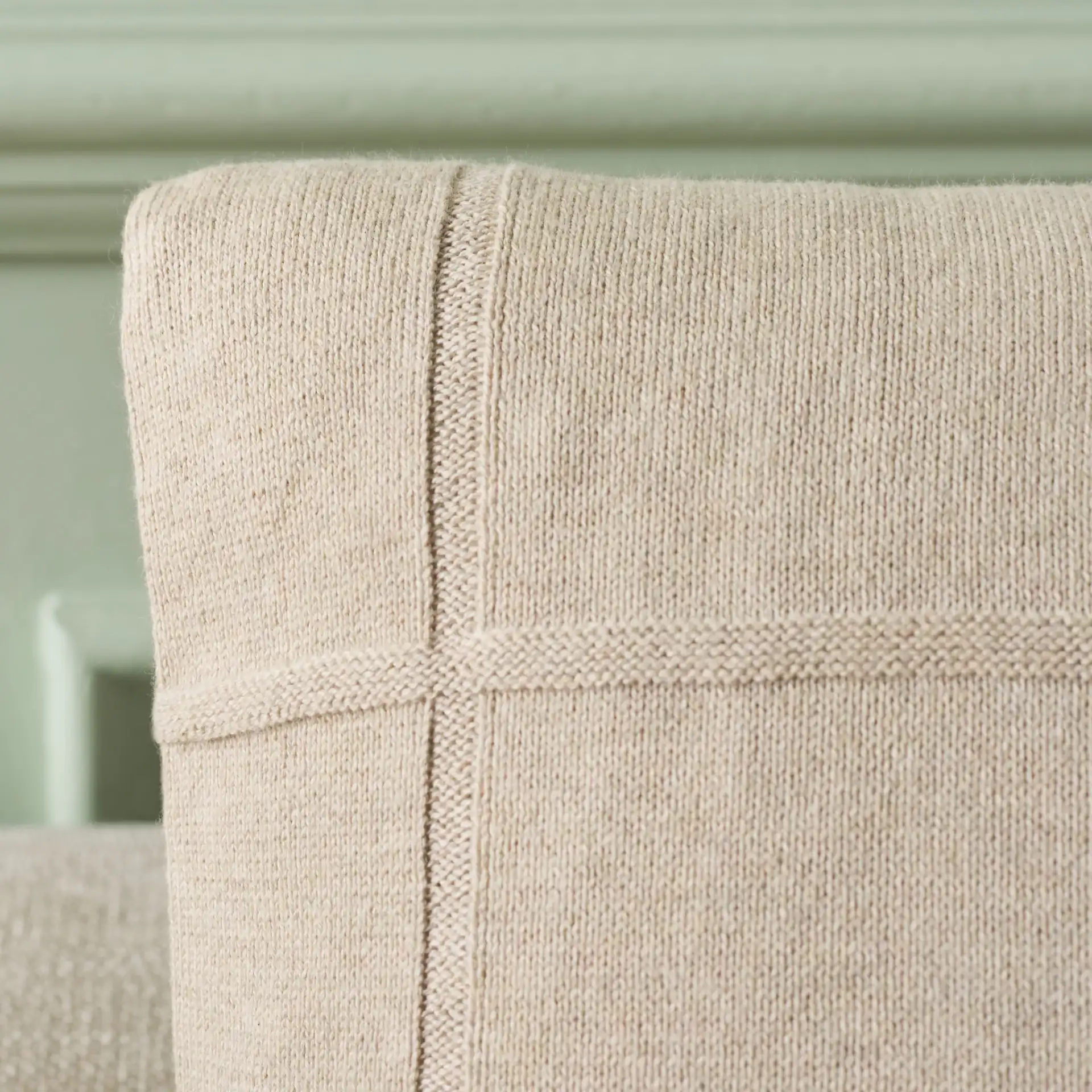 Mari Pillow in Light Beige in a styled room