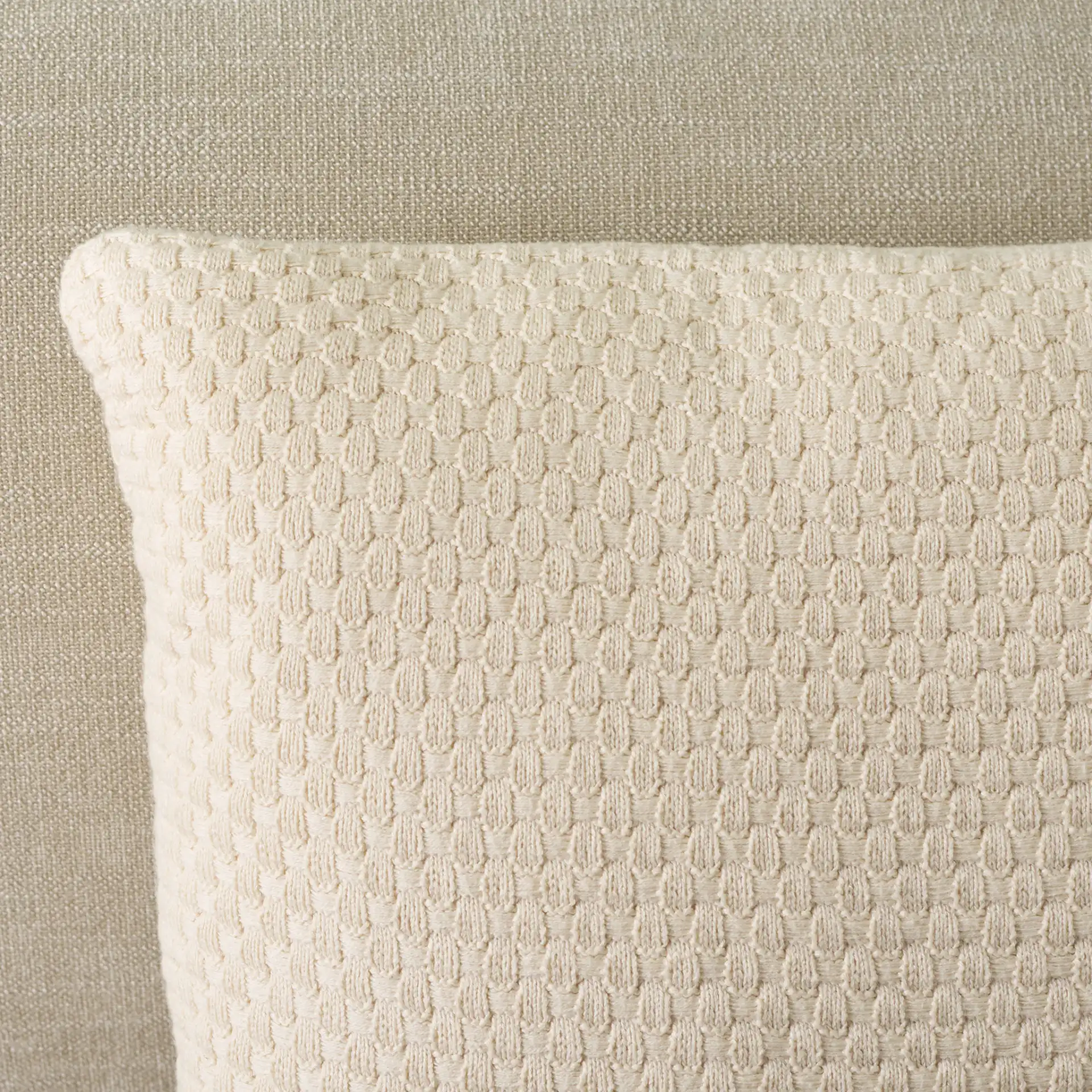 Jolie Pillow in Natural in a styled room