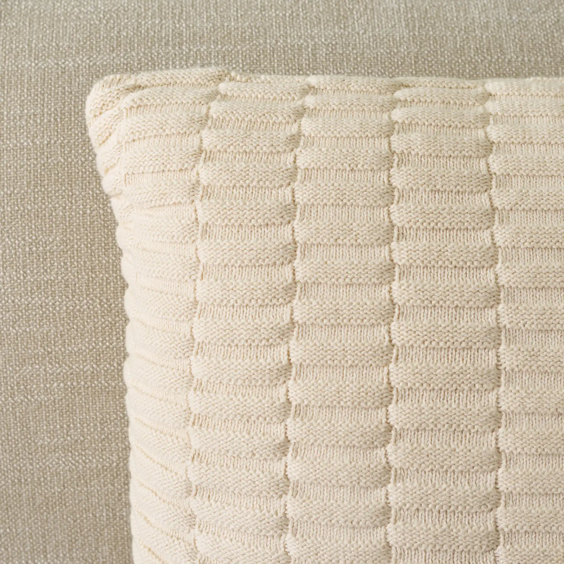 Stacia Pillow in Natural in a styled room
