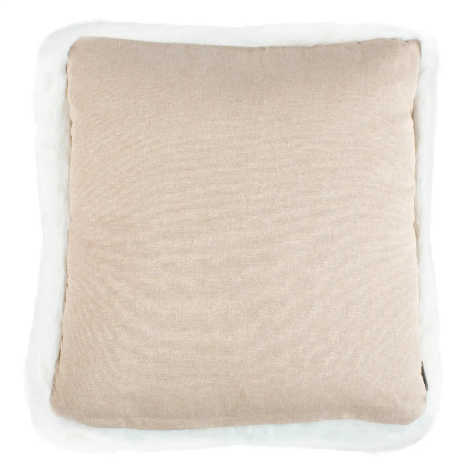 Flopsy Pillow in Beige / White, detail view