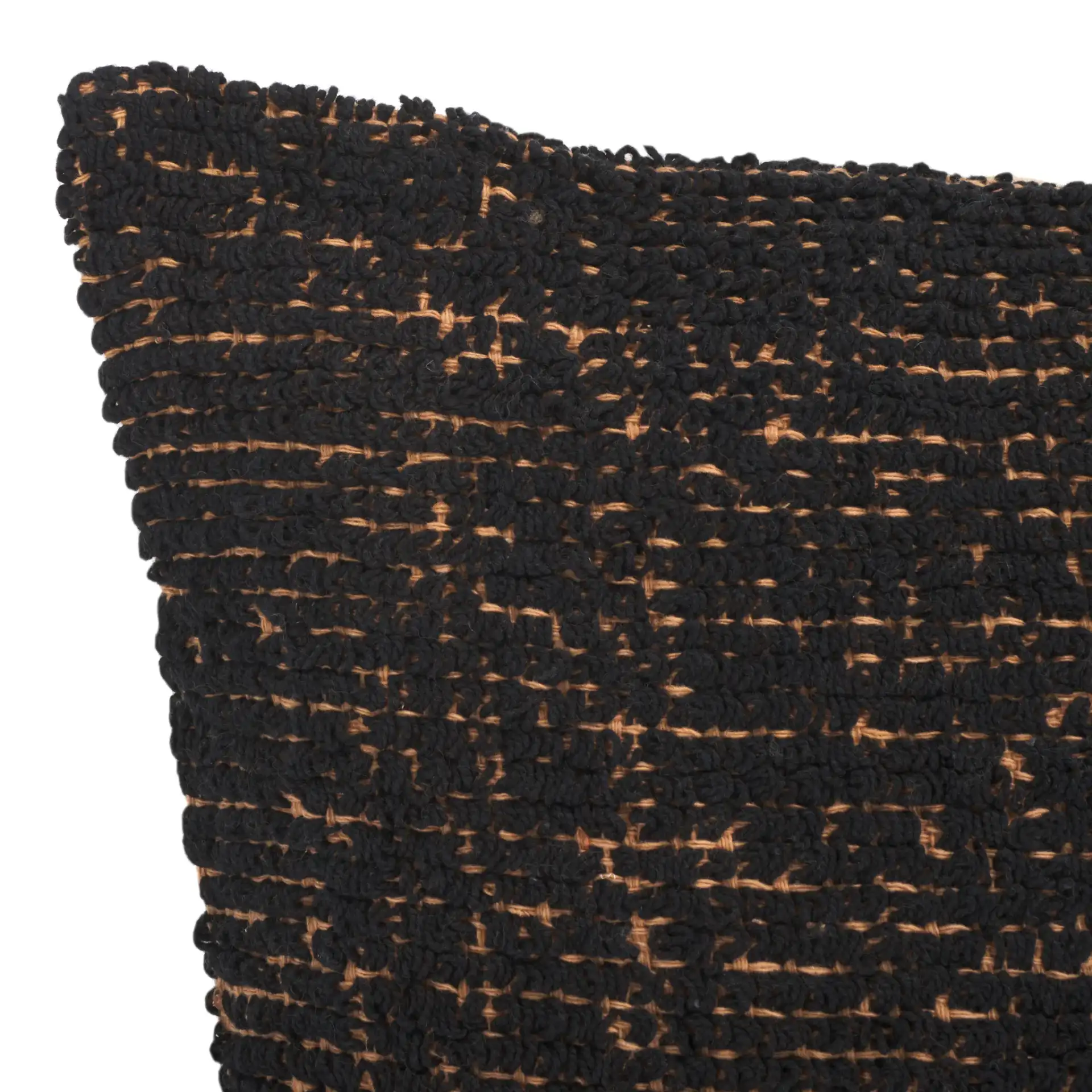 Kailo Pillow in Black / Natural in a styled room