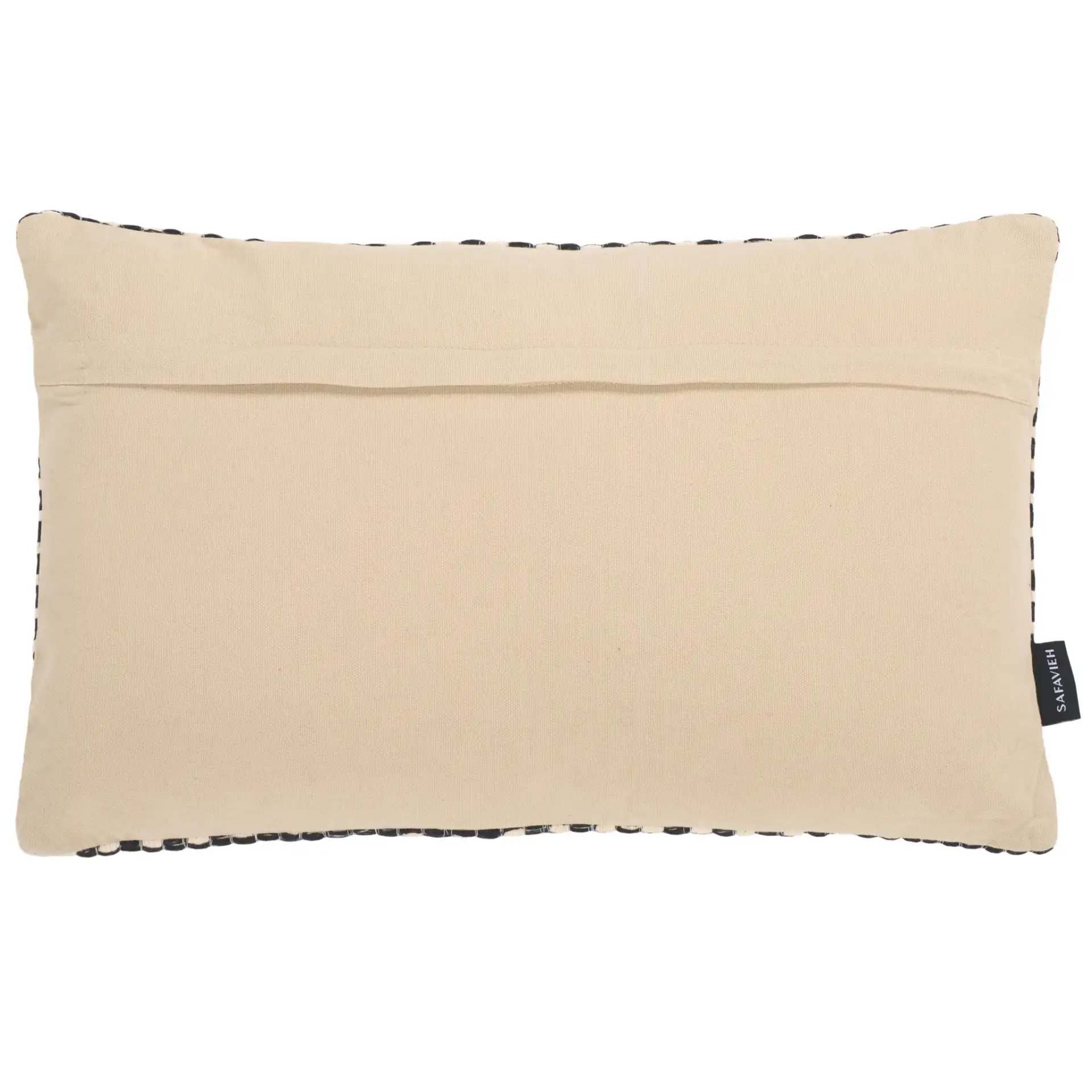 Millie Pillow in Black / Cream, detail view