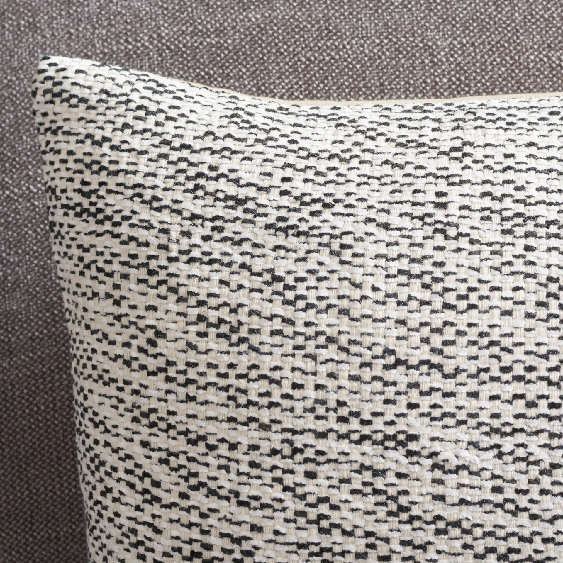 Kola Pillow in Black / White in a styled room