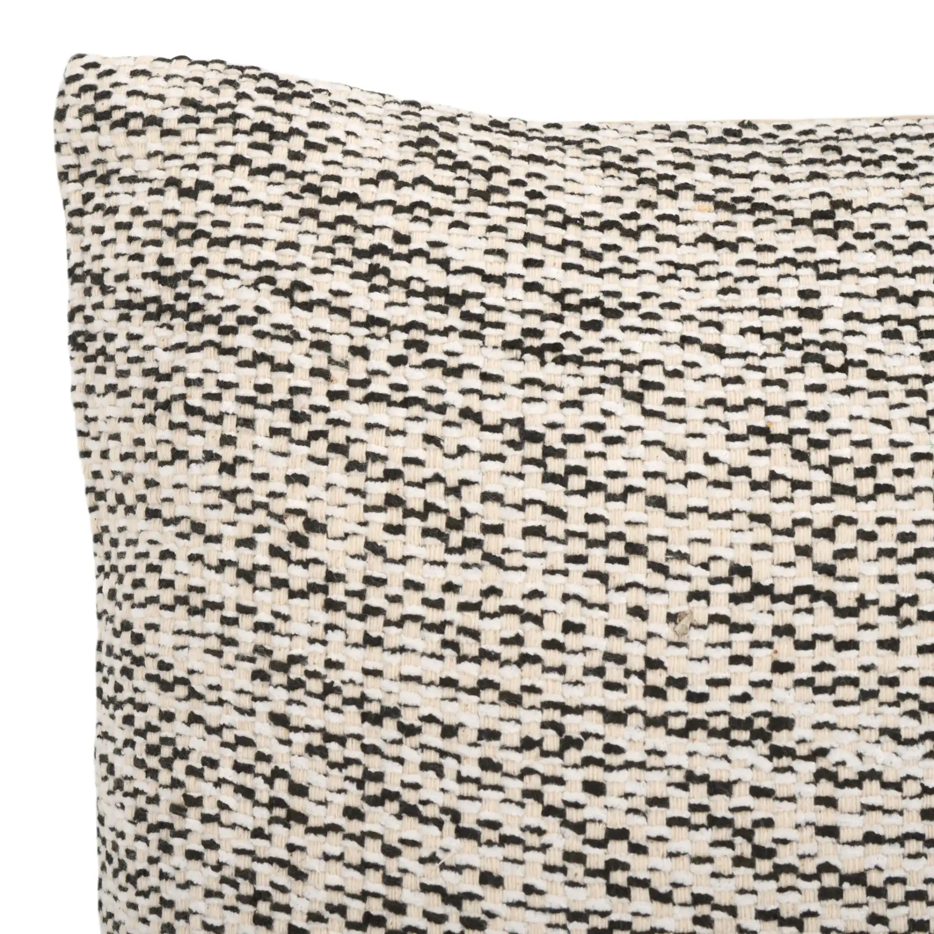 Kola Pillow in Black / White in a styled room