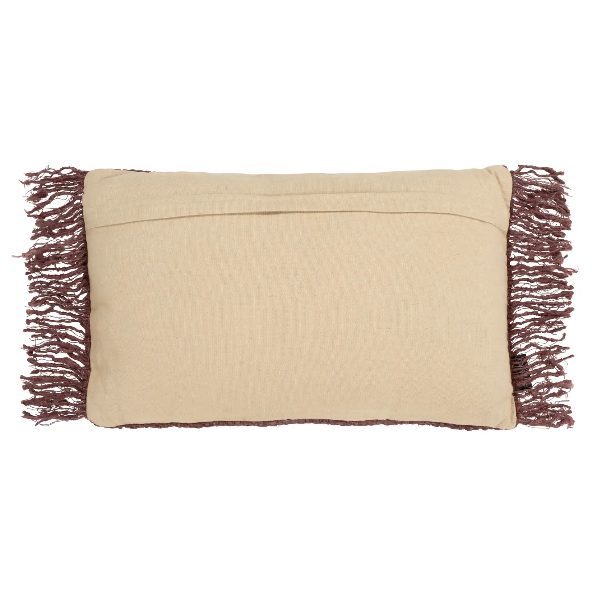 Mare Pillow in Brick Red, detail view