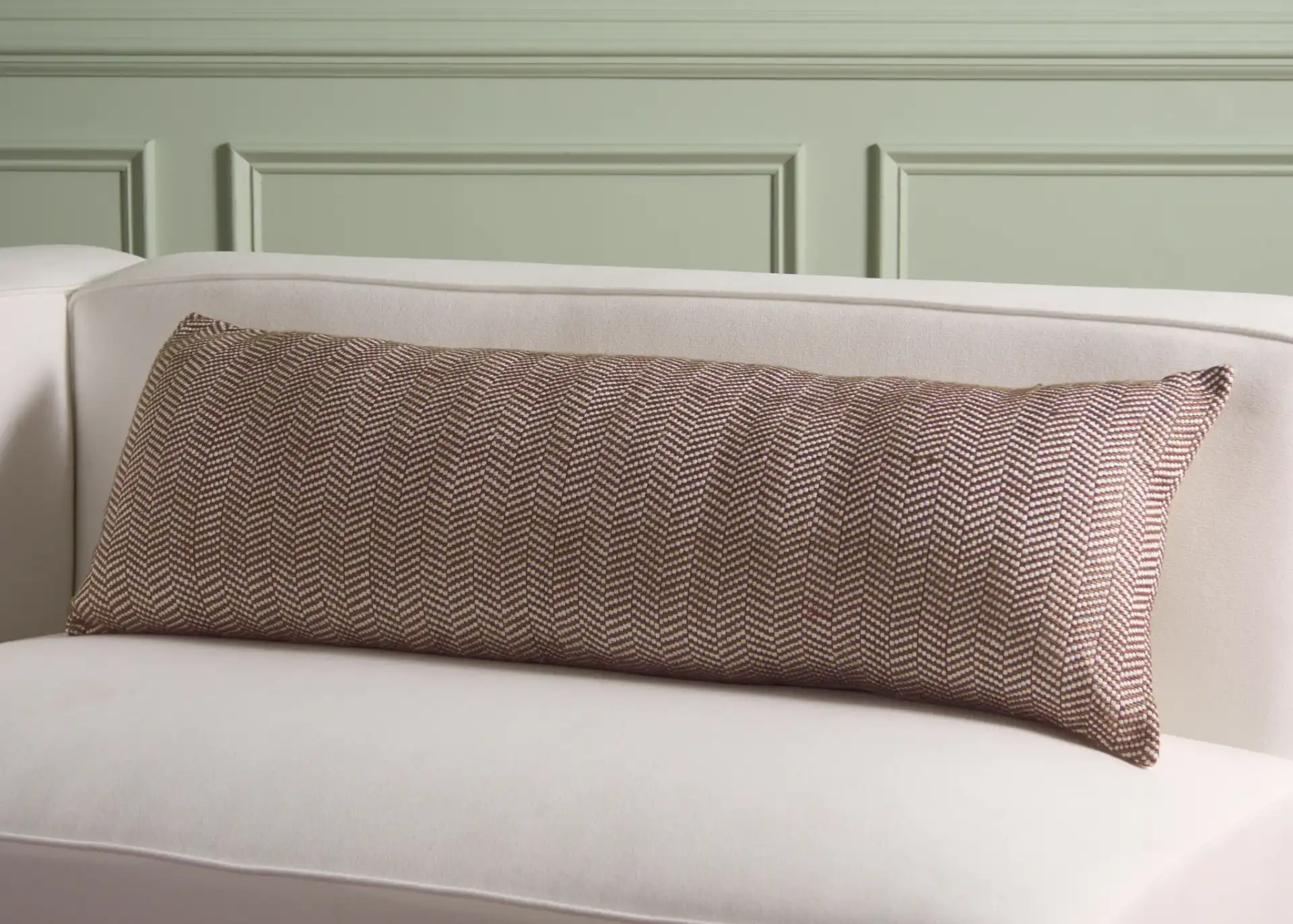 Romy Pillow in Natural in a styled room