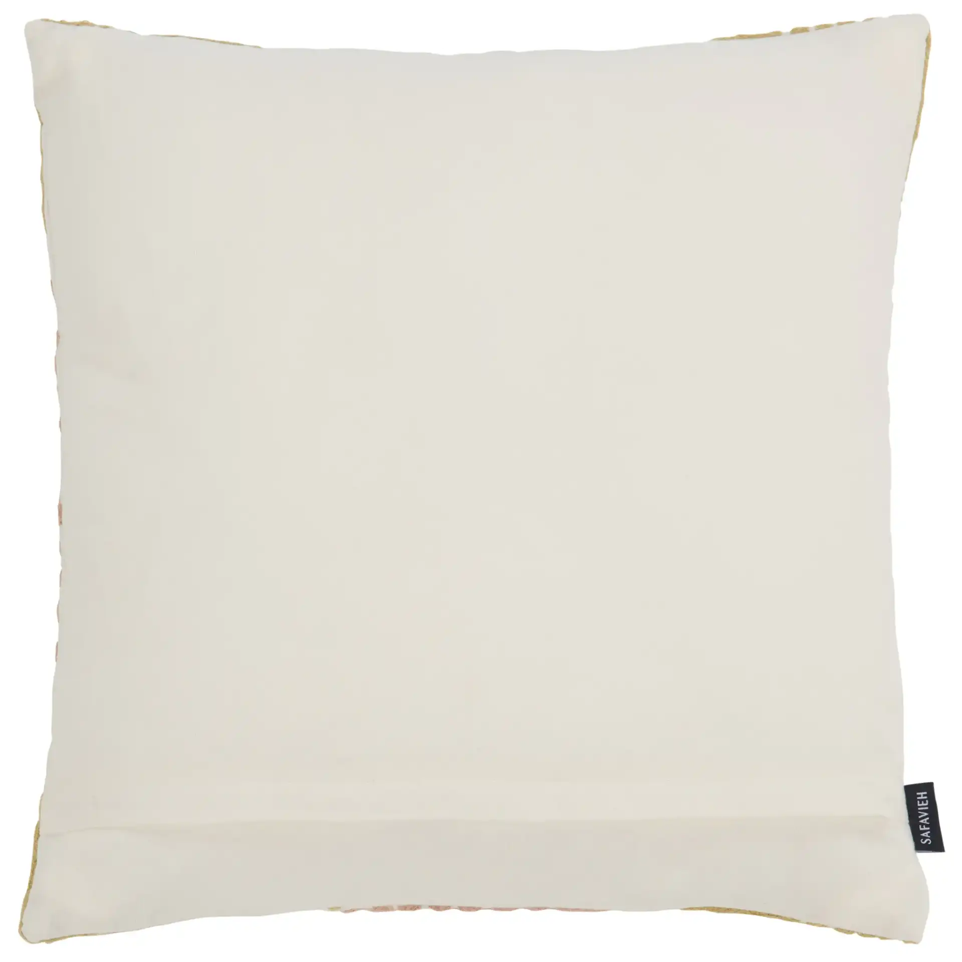 Sahar Cotton Pillow in Pink / Yellow, detail view