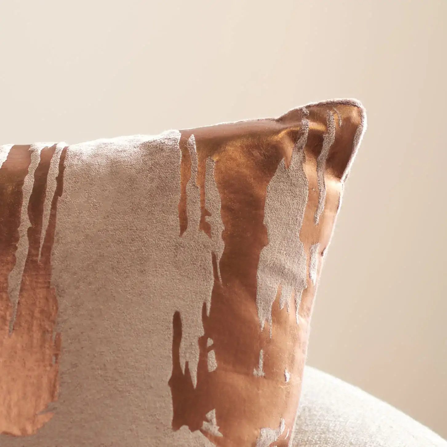 Hannia Pillow in Brown in a styled room